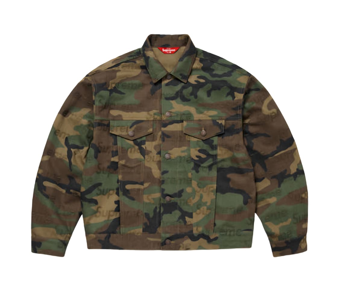 슈프림 자카드로고 우드랜드 카모 L 상품이미지1