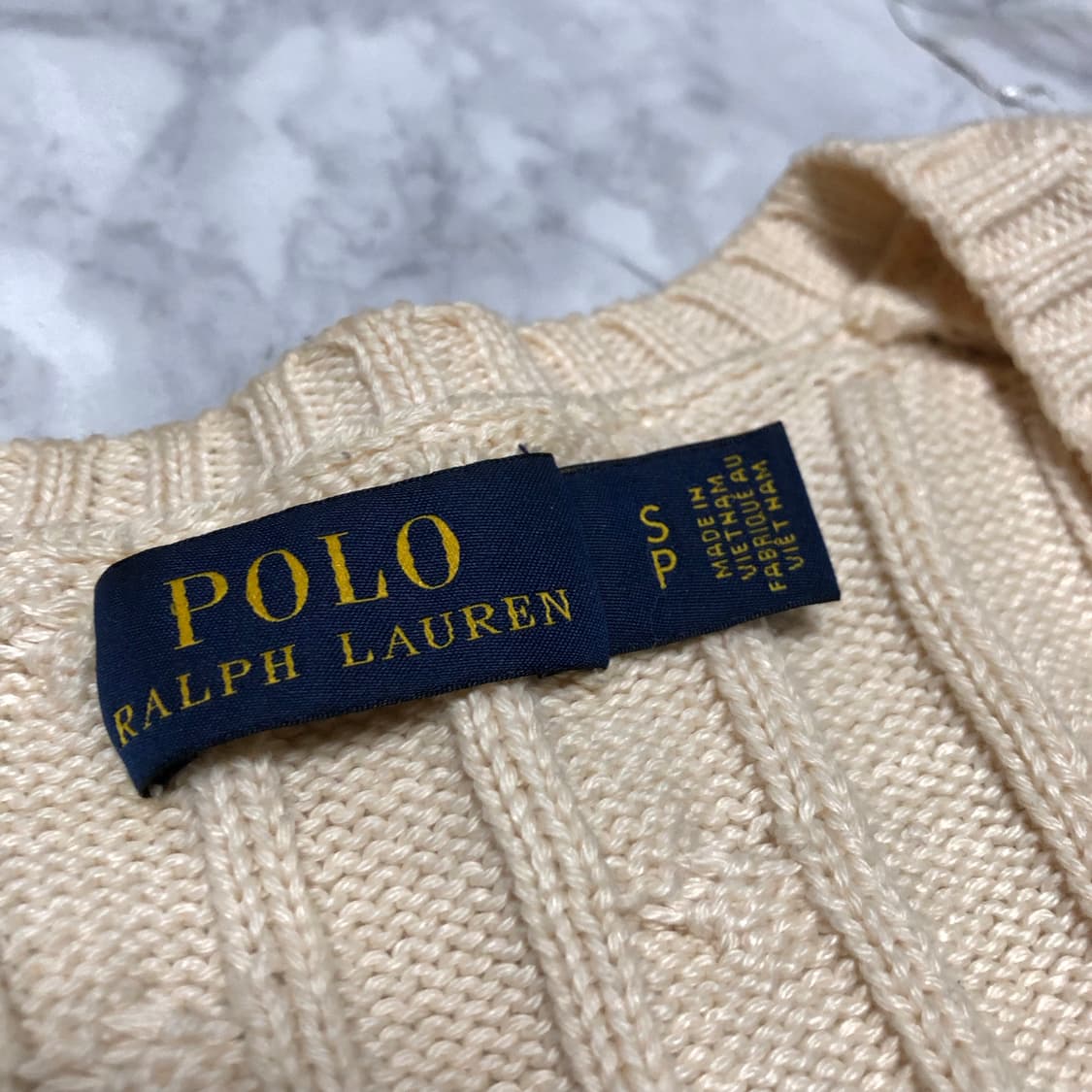 폴로 랄프로렌 니트 상태굿 브이넥 꽈배기 여성용 상품이미지4