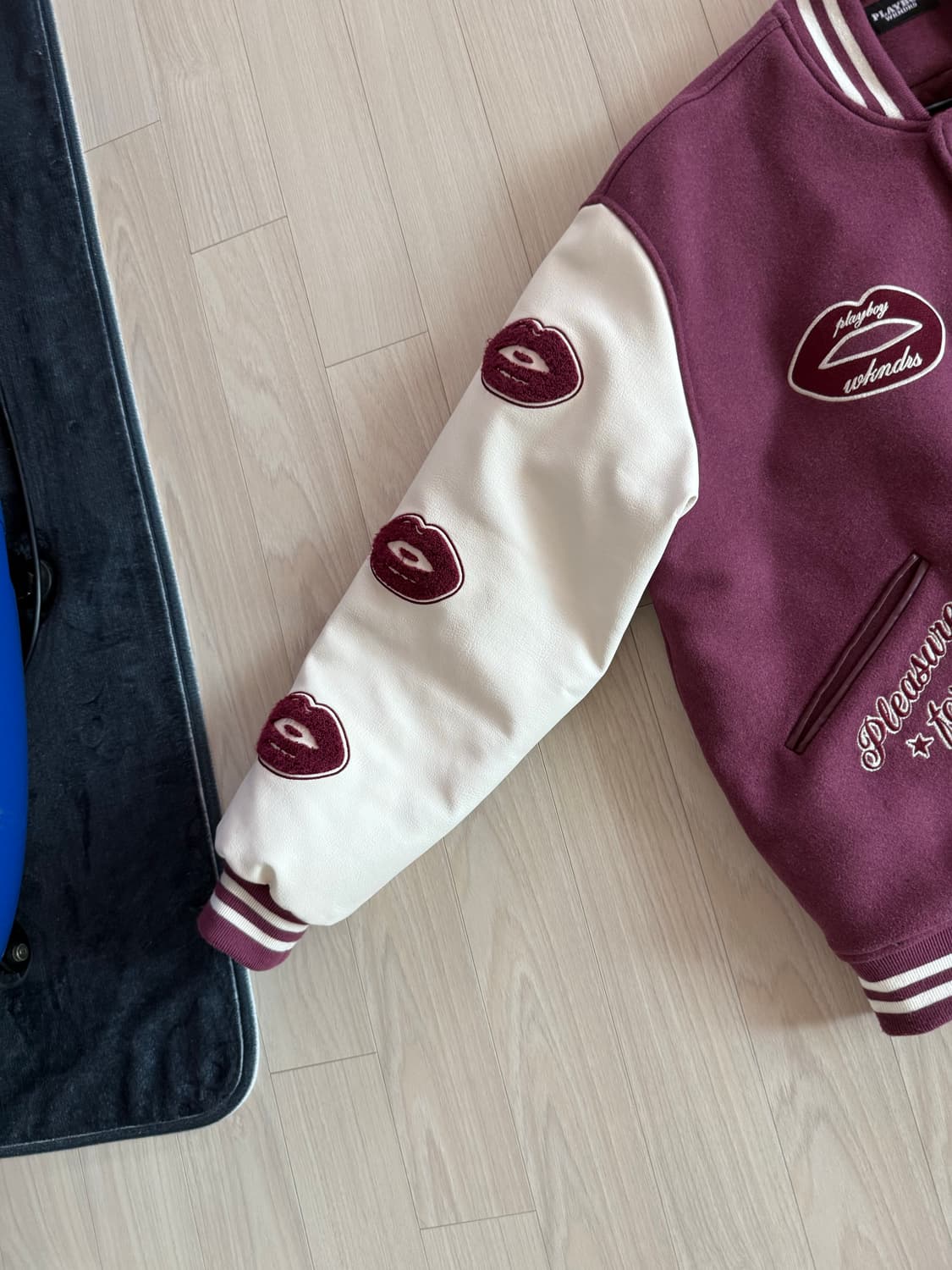 위캔더스 플레이보이 콜라보 바시티자켓 사이즈 M 상품이미지4