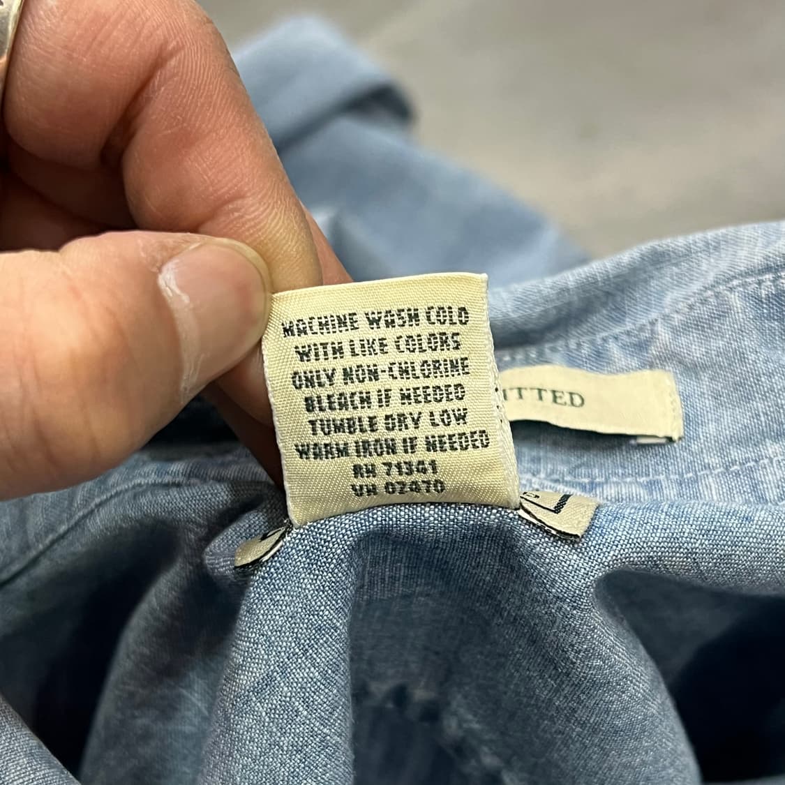  엘엘빈 워크 데님 셔츠 y14671 상품이미지6