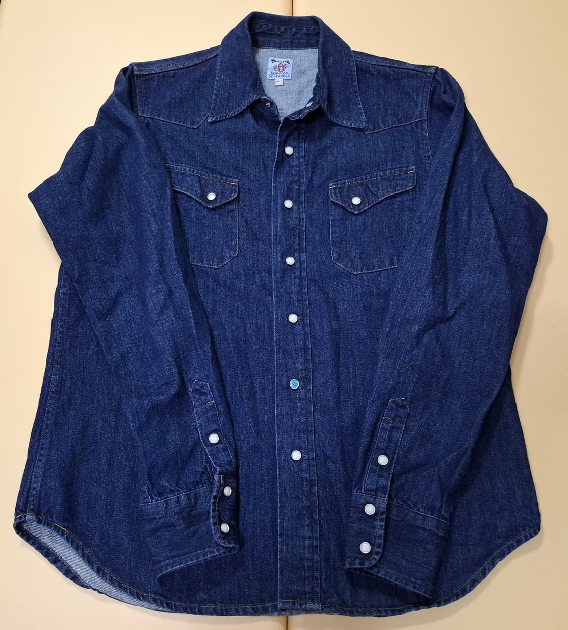 데밀 어시메트릭 데님 셔츠 2사이즈 상품이미지3