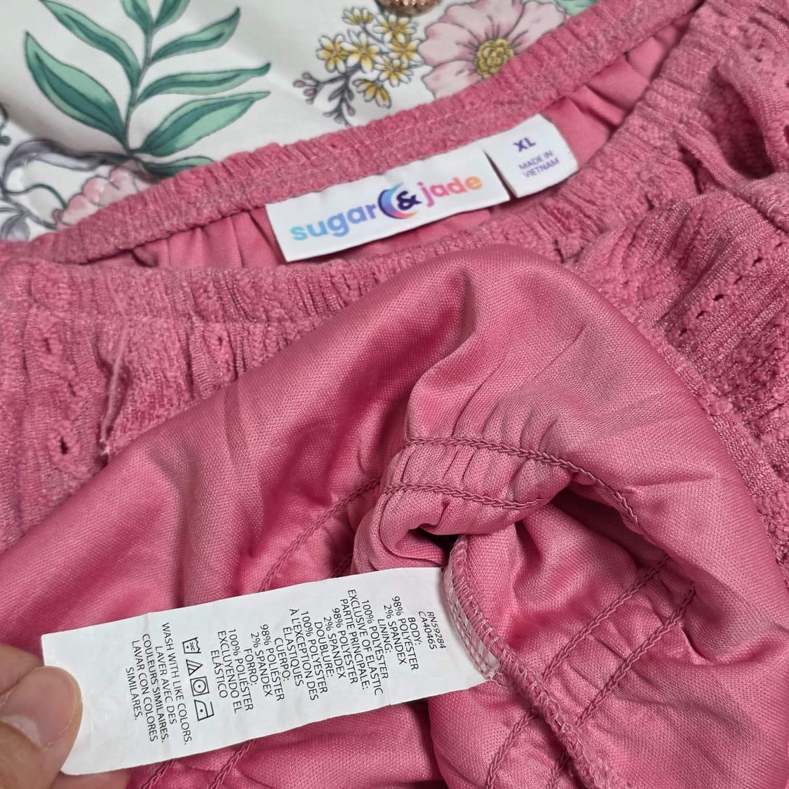 유럽빈티지)로맨틱 히메갸루 핑크튜튜 레이어드 모리걸 펀칭스모크여름블라우스 상품이미지7