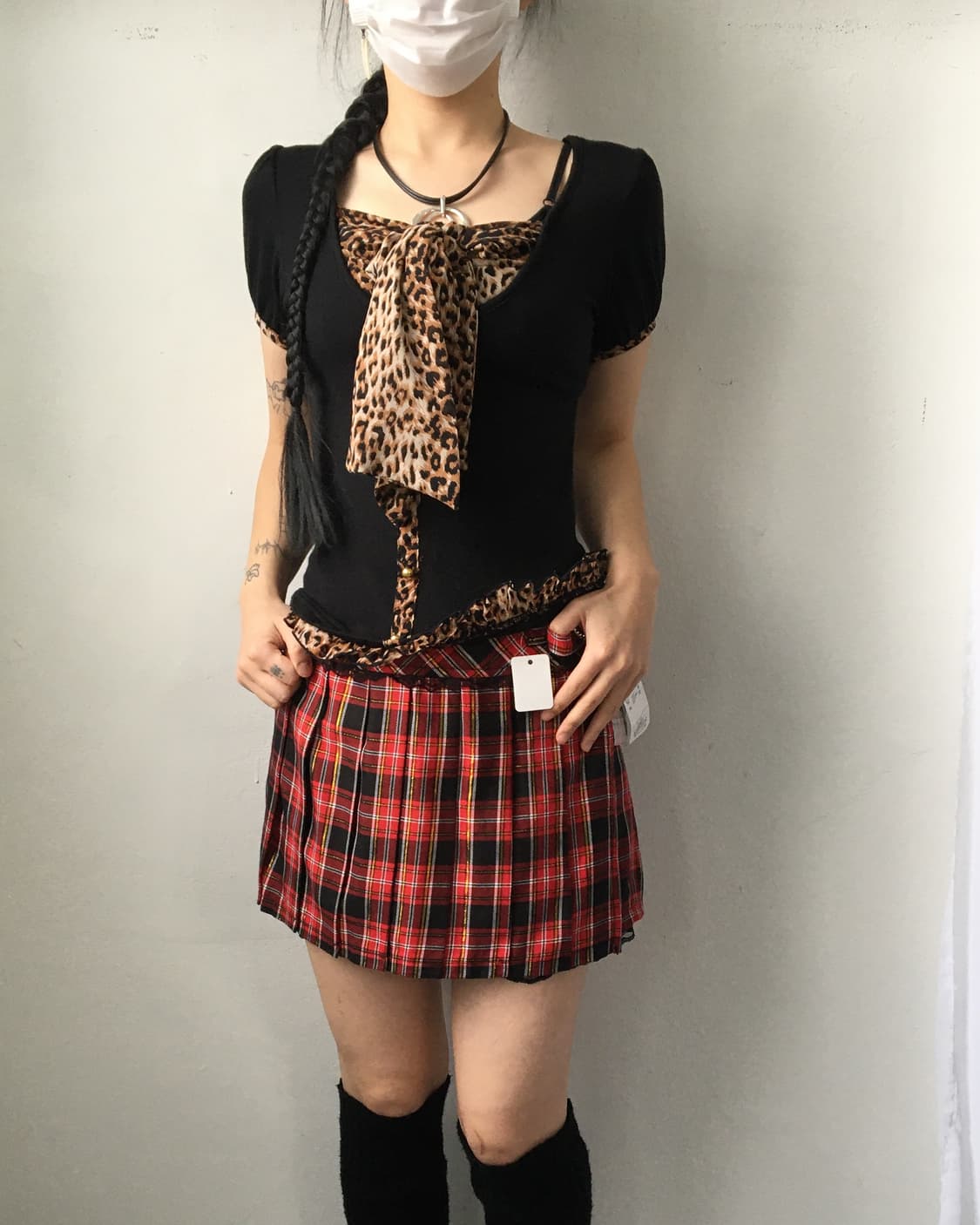 Liz Lisa doll check pattern pleats skirt 상품이미지6