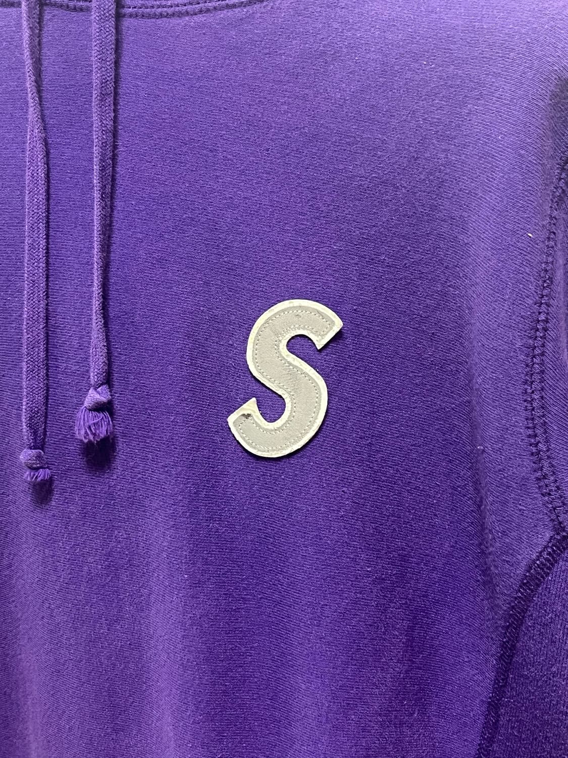 슈프림 s로고 후드티 퍼플 상품이미지4
