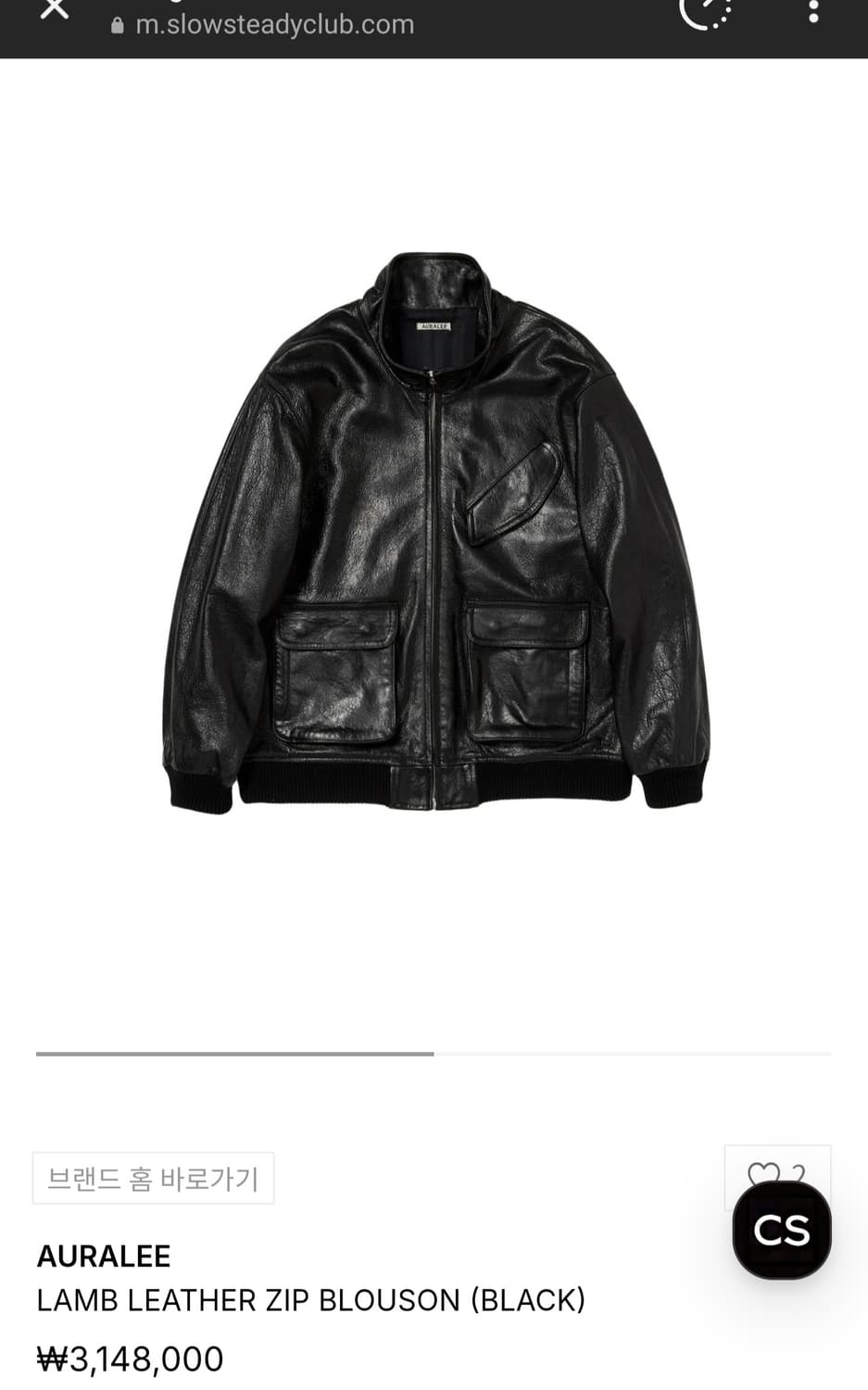 오라리 레더 블랙 LAMB LEATHER 3사이즈 상품이미지2