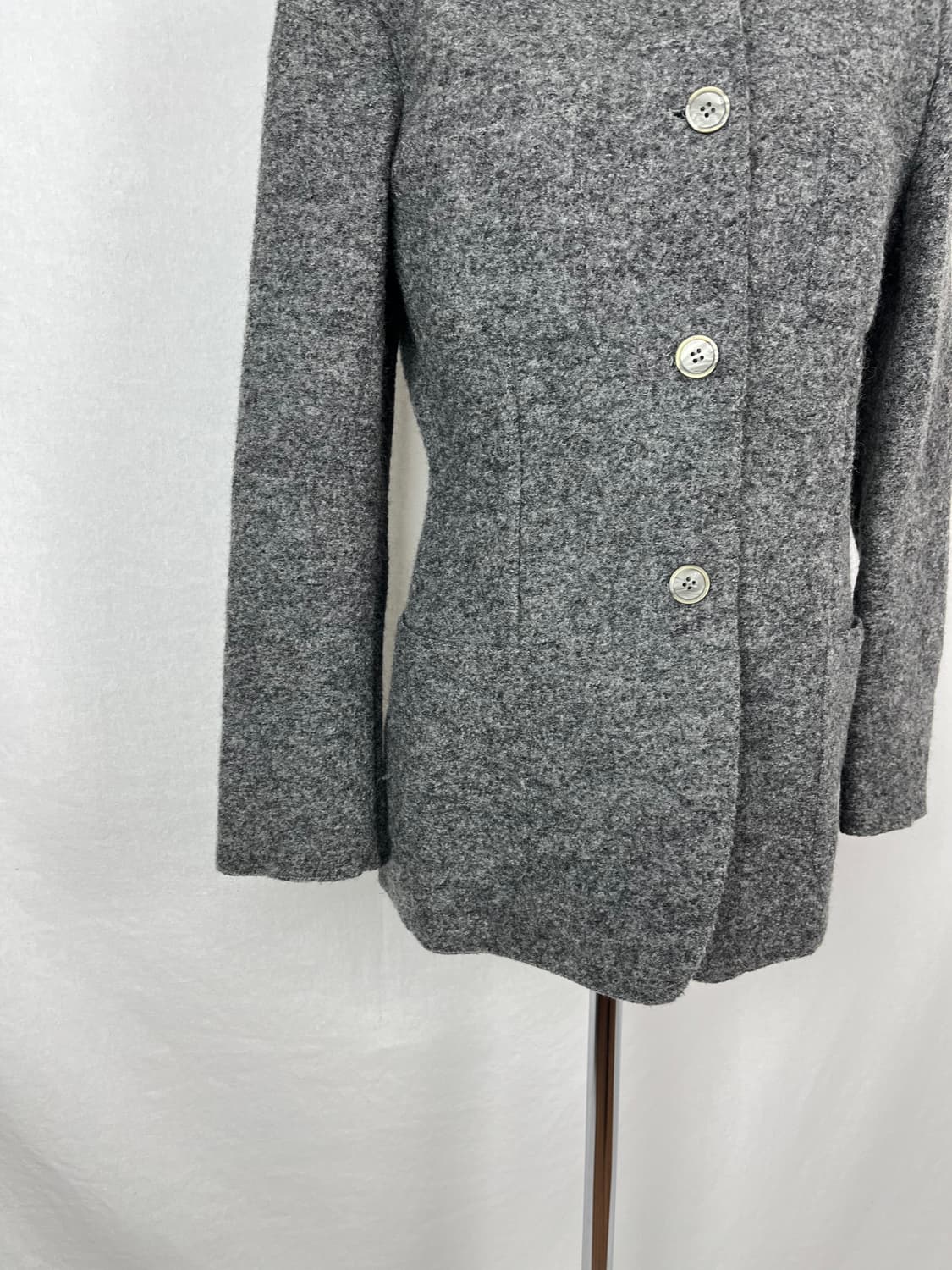 Vintage (maede in Italy) 울 셔츠 자켓  상품이미지3
