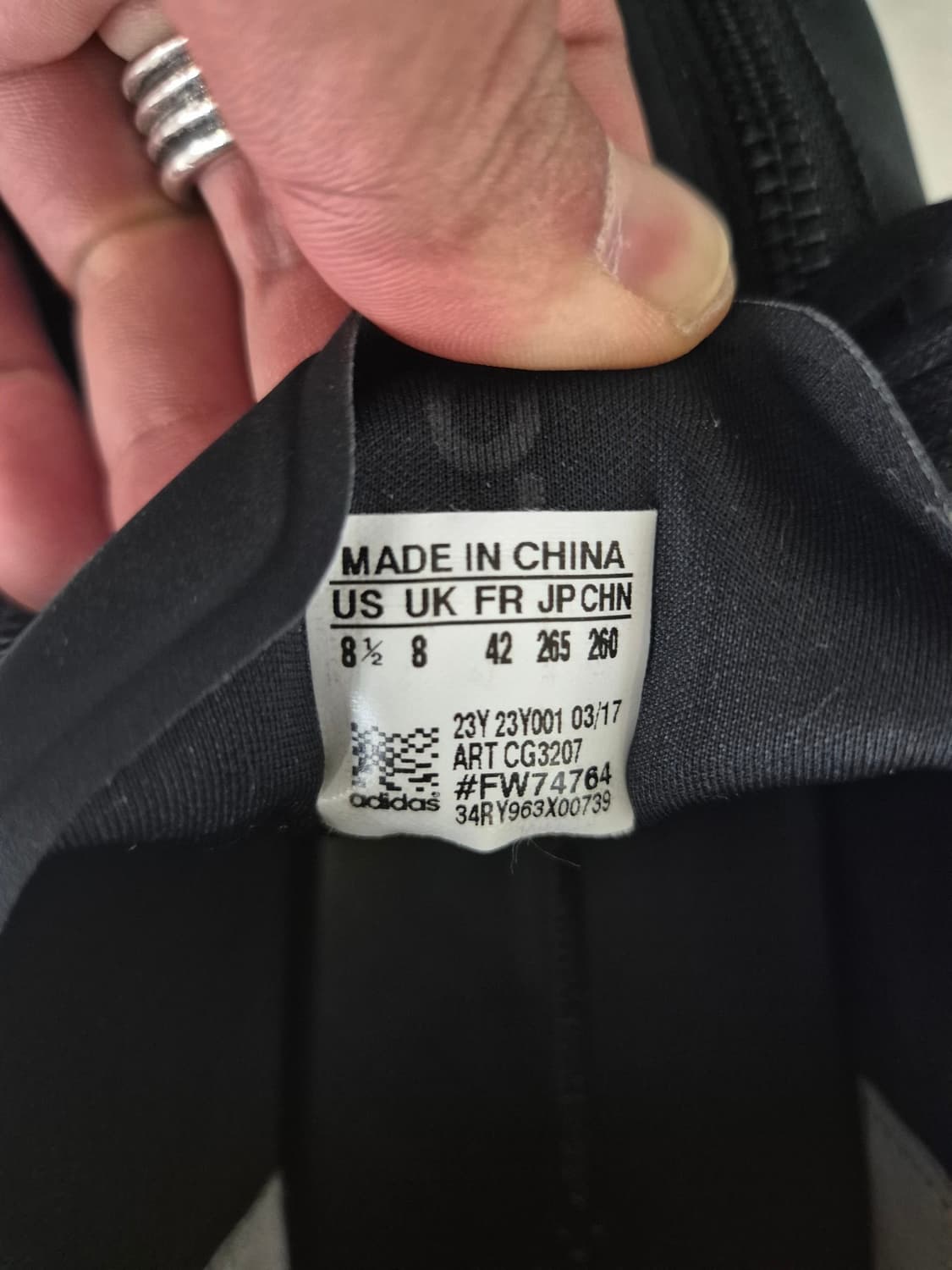 Y-3 지퍼 스니커즈 265mm 블랙 상품이미지5