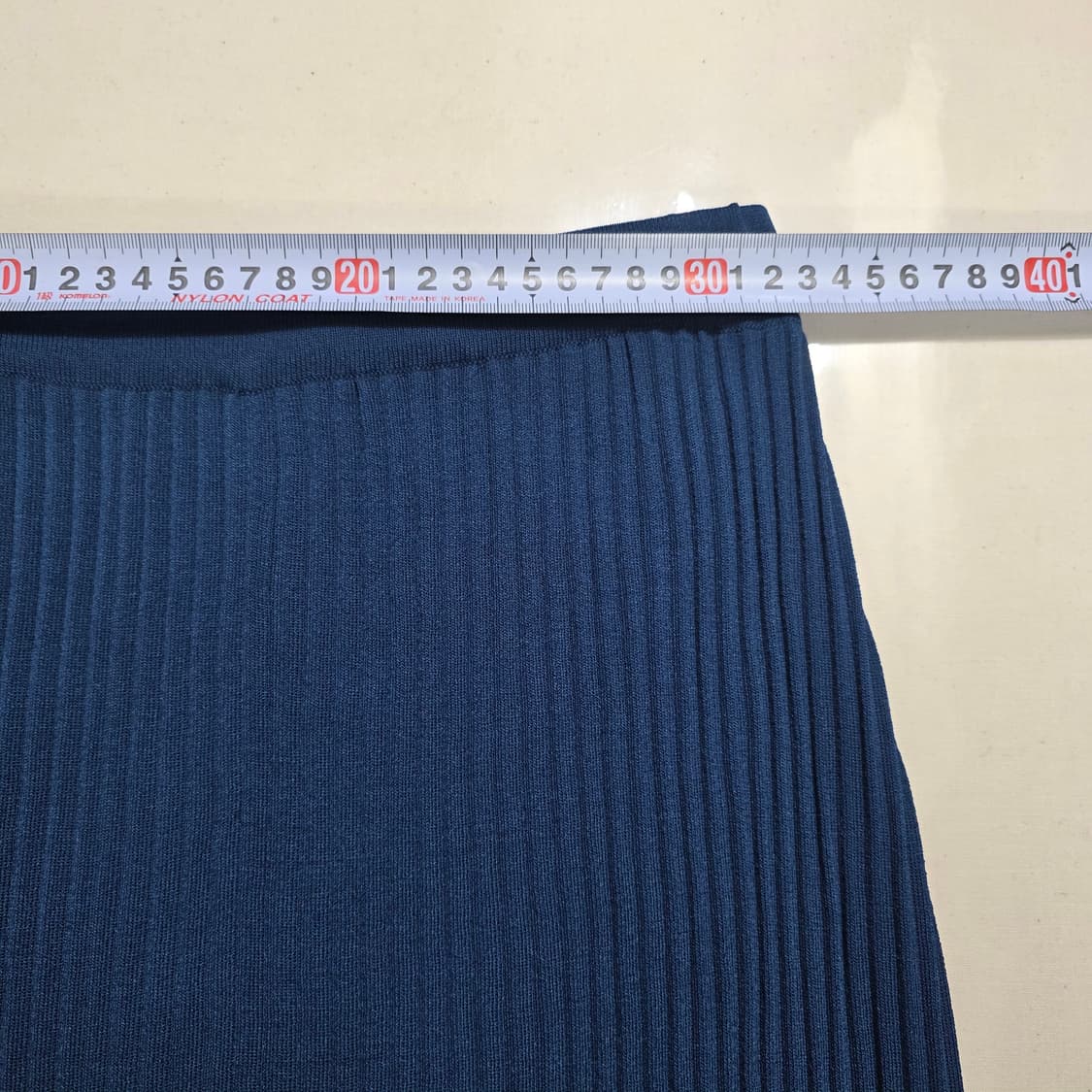 1183 빈폴 니트 플리츠 스커트 톤다운블루 밴딩 90사이즈 봄가을 상품이미지2