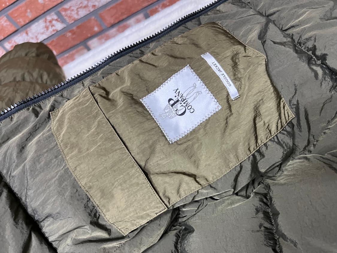 CP컴퍼니 에코 크롬 후드 패딩 아이비 그린 50 상품이미지6