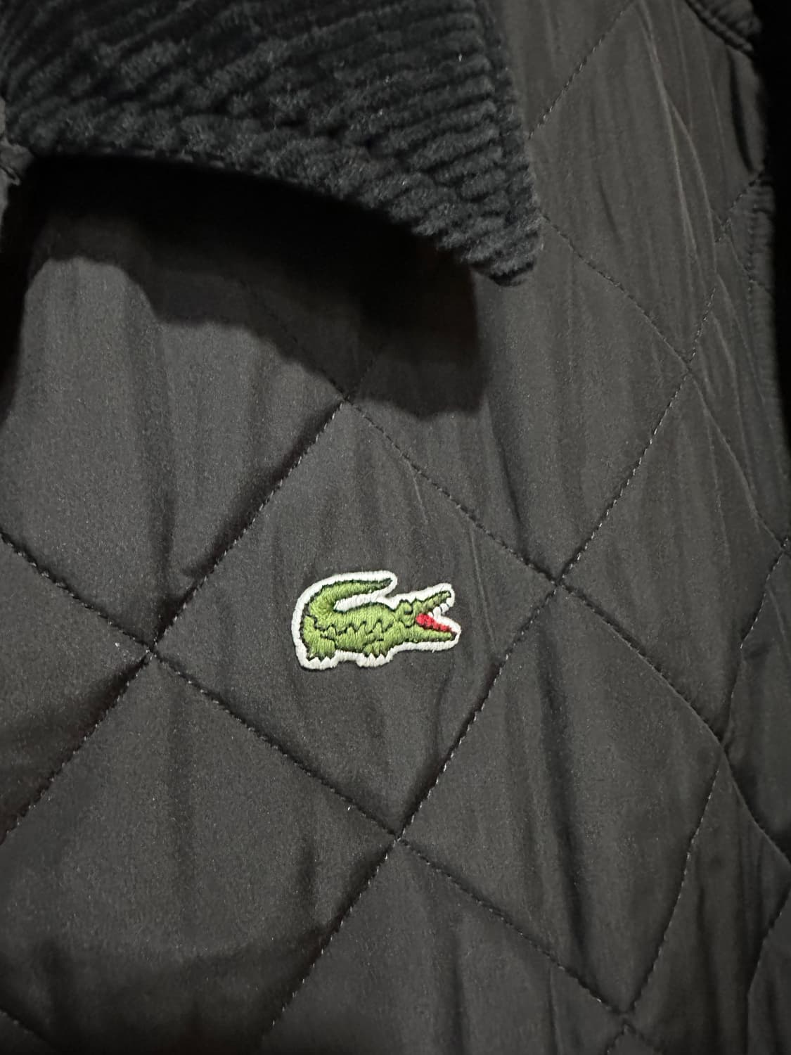 라코스테 라이브 퀼팅자켓 블랙105 상품이미지4