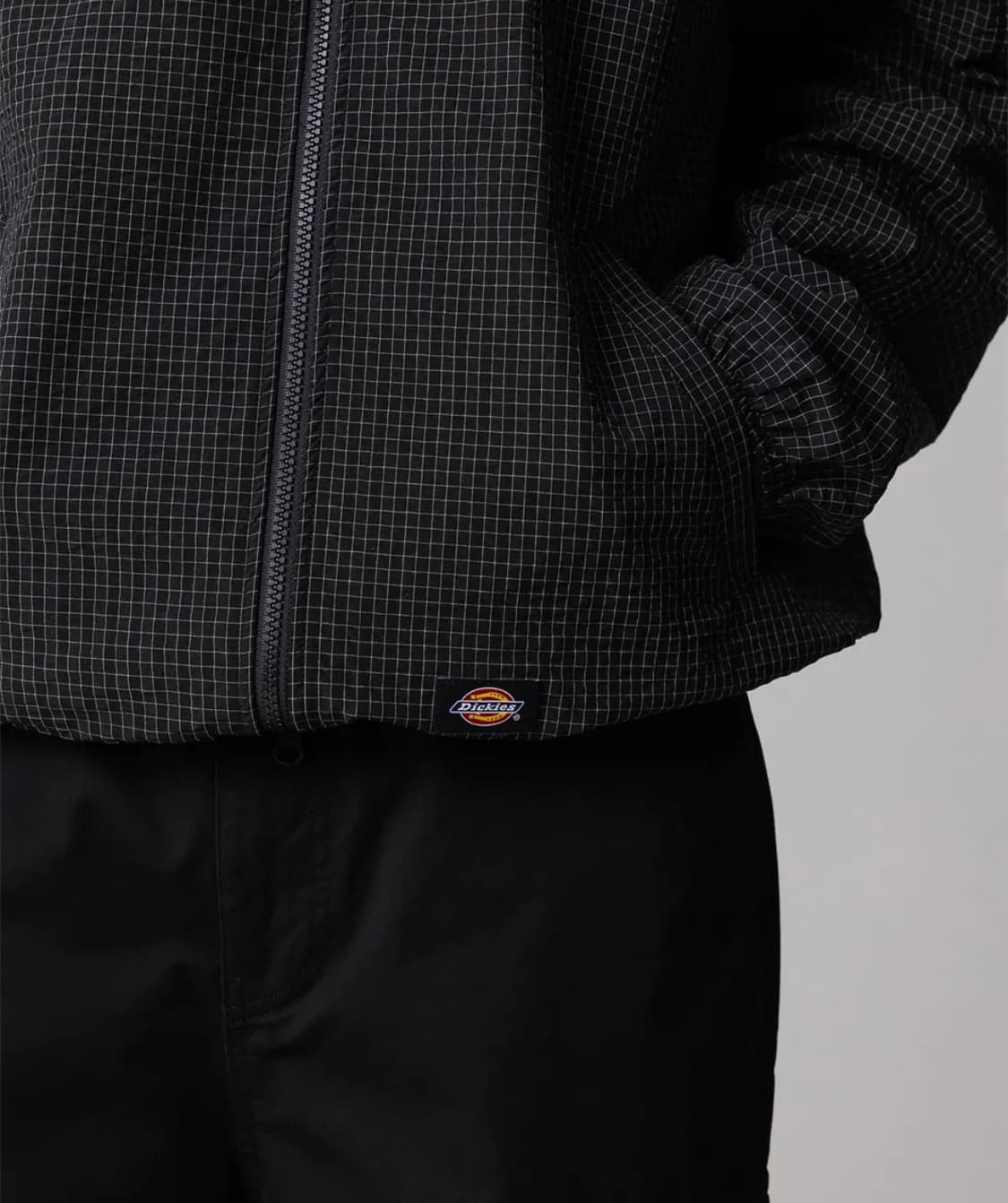 디키즈 체크 바람막이 그리드 체크 라이트 윈드브레이커 Black 상품이미지3