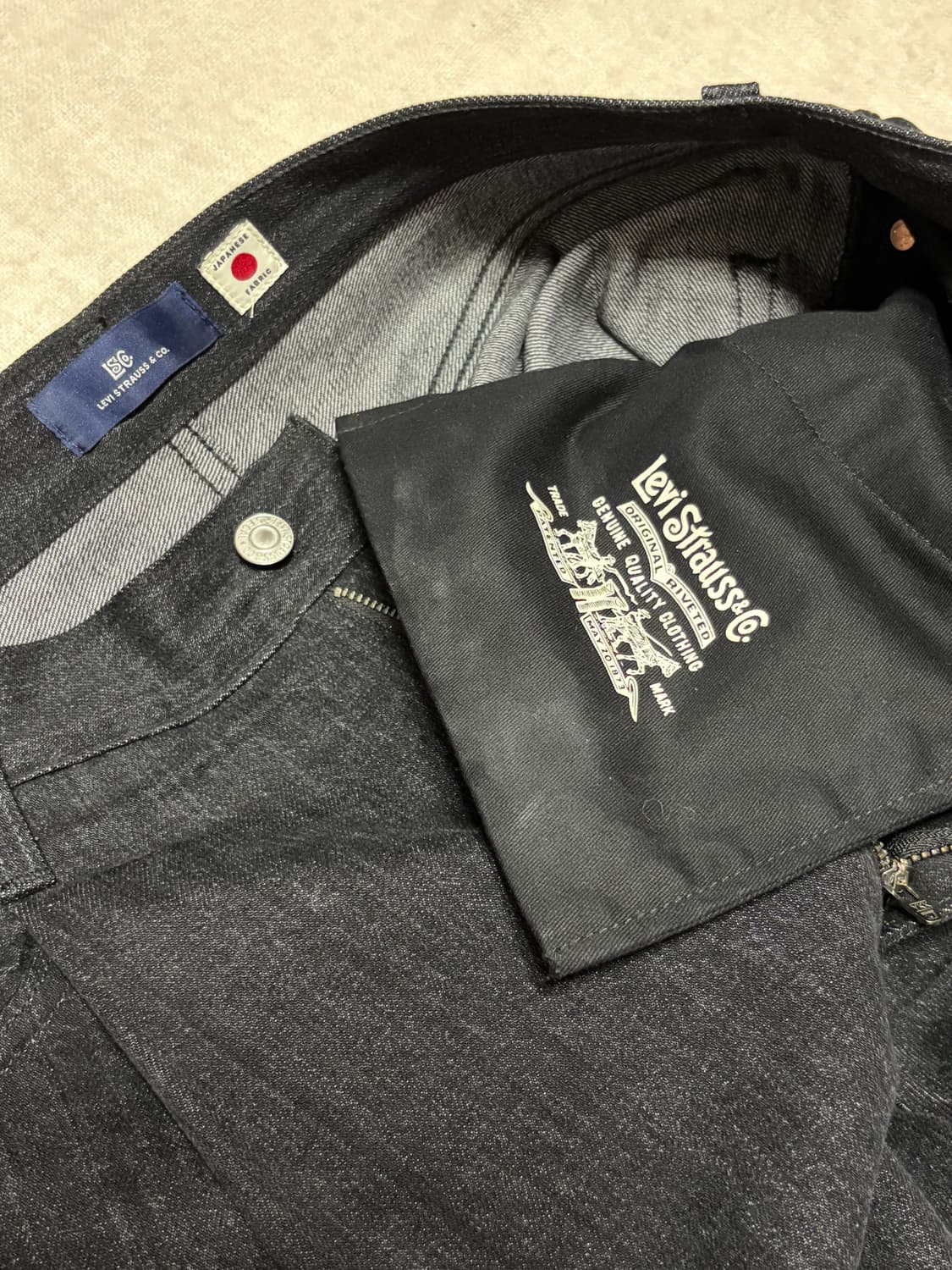 리바이스 BLUETAB 와이드레그 플리츠 크롭 진 상품이미지9