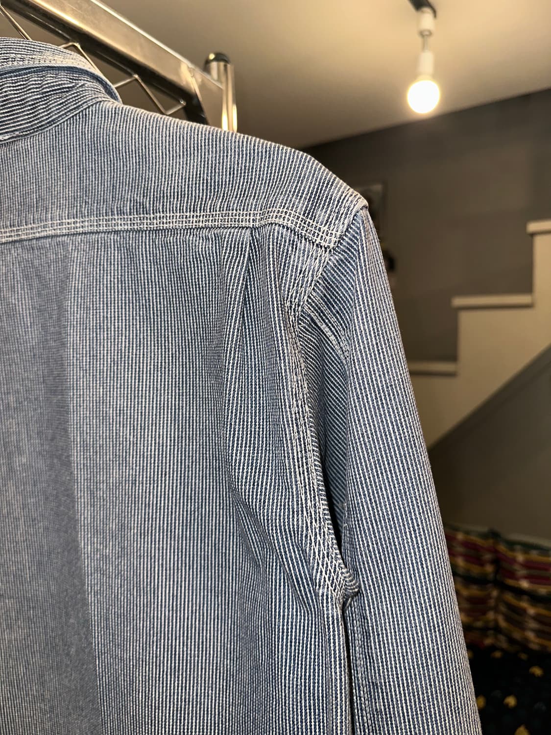 Dogman stripe pattern work shirt 상품이미지9