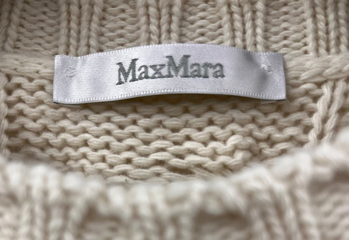막스마라 아이보리 케이블 니트 M 상품이미지3