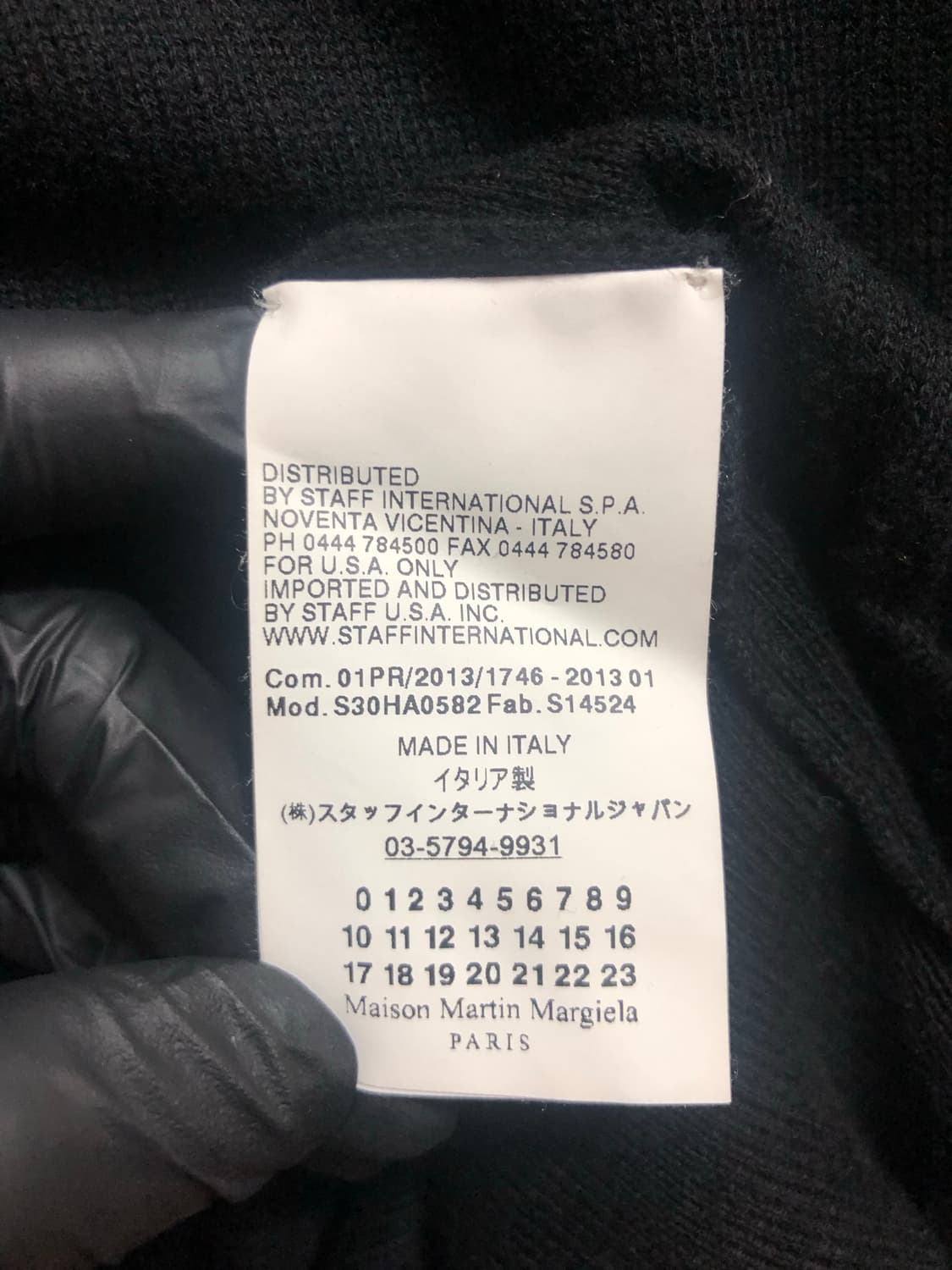 [M] 마르지엘라 엘보우 패치 가디건 블랙 상품이미지5