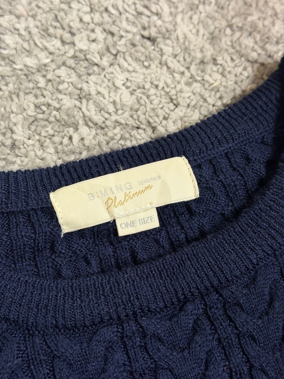B:ming by Beams 울 케이블 니트 상품이미지4