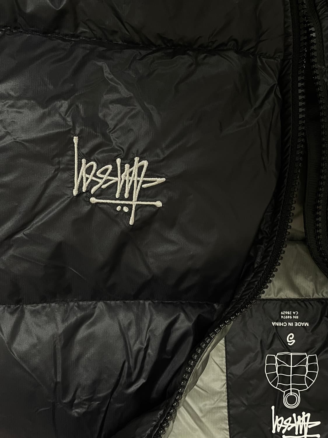 스투시 마이크로 립스탑 팬텀 블랙 S / 실착3번 하자없음 상품이미지2