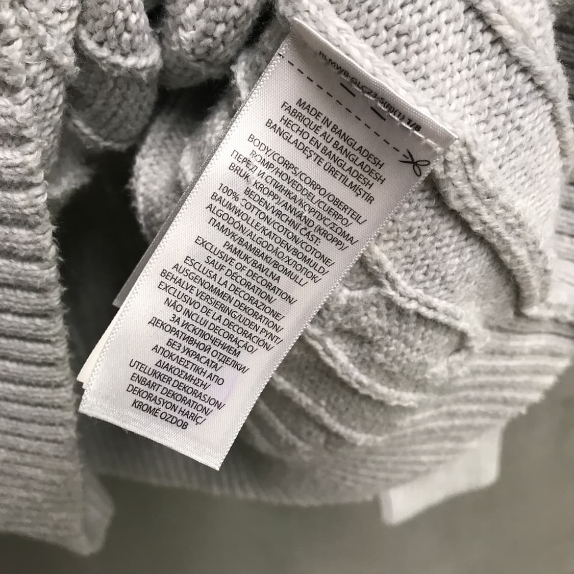 폴로 랄프로렌 케이블 니트 화이트 XL 상품이미지6