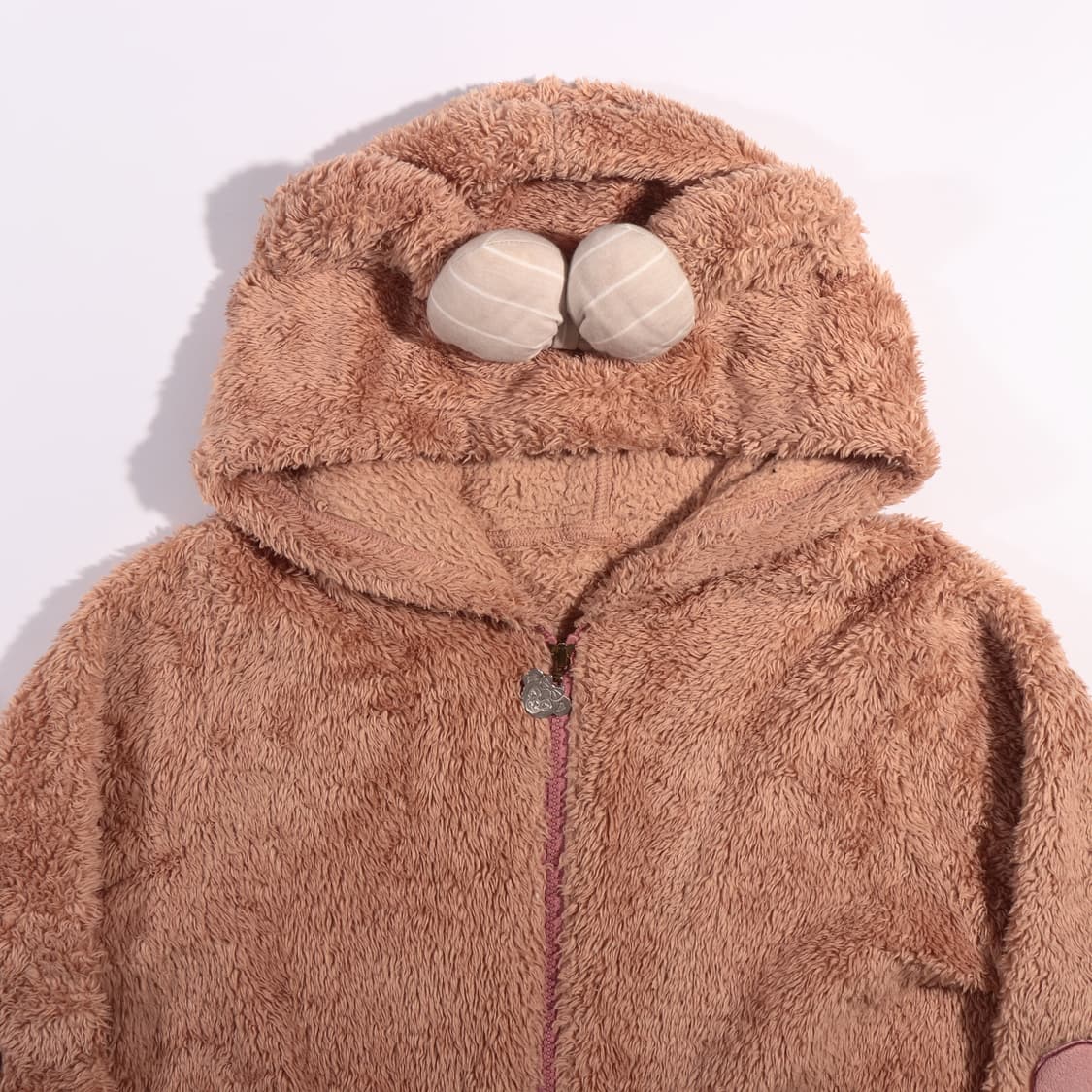 모리걸 폭닥 크롭 후리스 후드집업 B225 상품이미지2