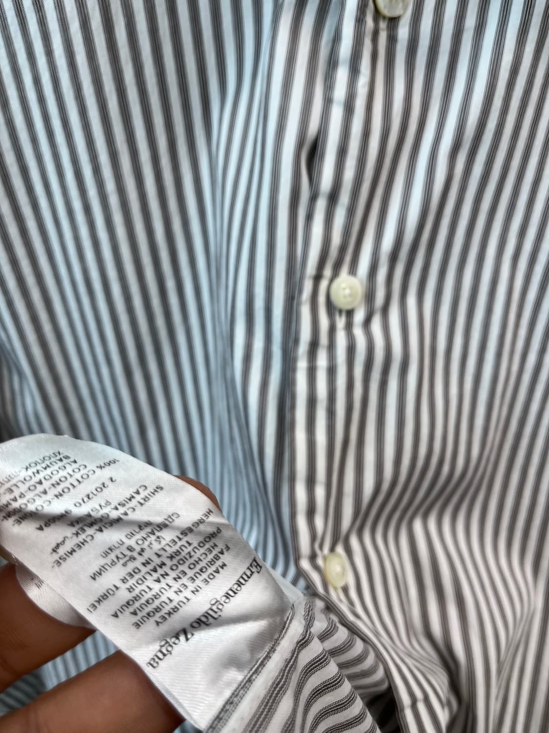 105) 제냐 스트라이프 셔츠 상품이미지6