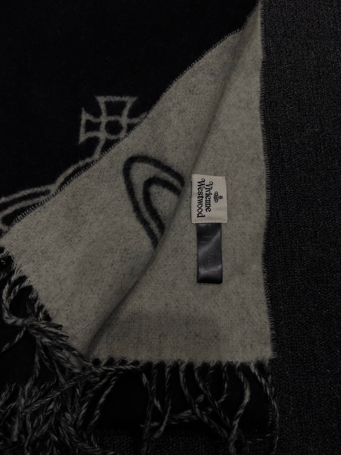 비비안웨스트우드 ORB 머플러 블랙 상품이미지2