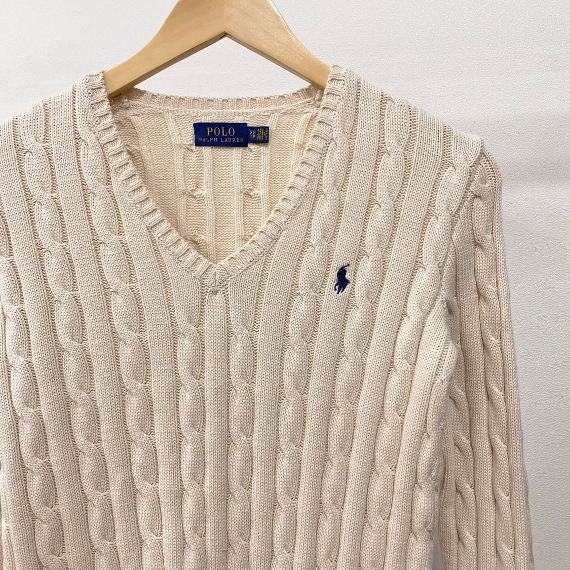 폴로 랄프로렌 신형 케이블 브이넥 니트 상품이미지3