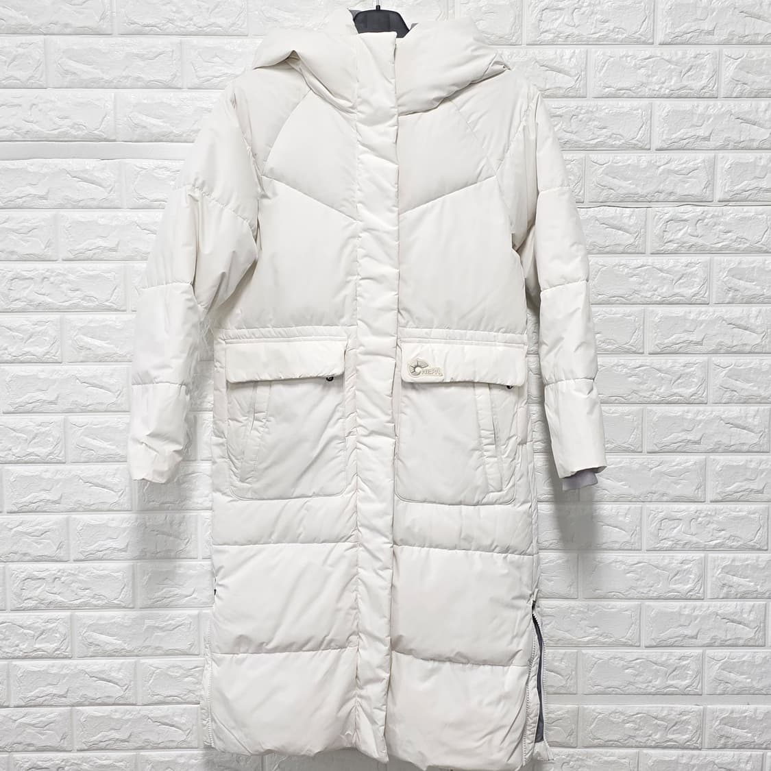 택포_ 네파 흰색 다운 롱패딩 S 상품이미지1