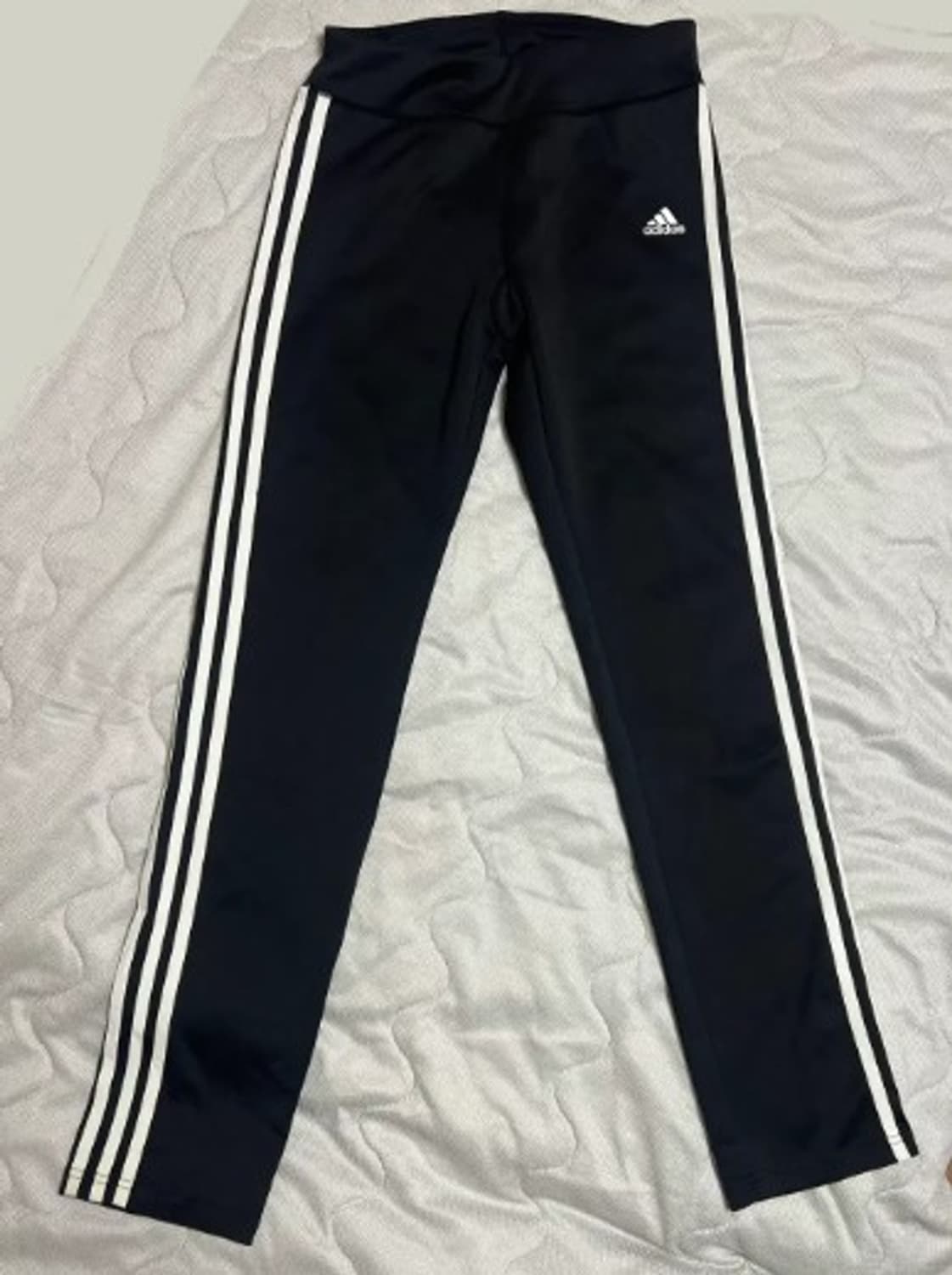 아디다스 여성 블랙 삼선레깅스 삼선트레이닝팬츠 95 상품이미지3