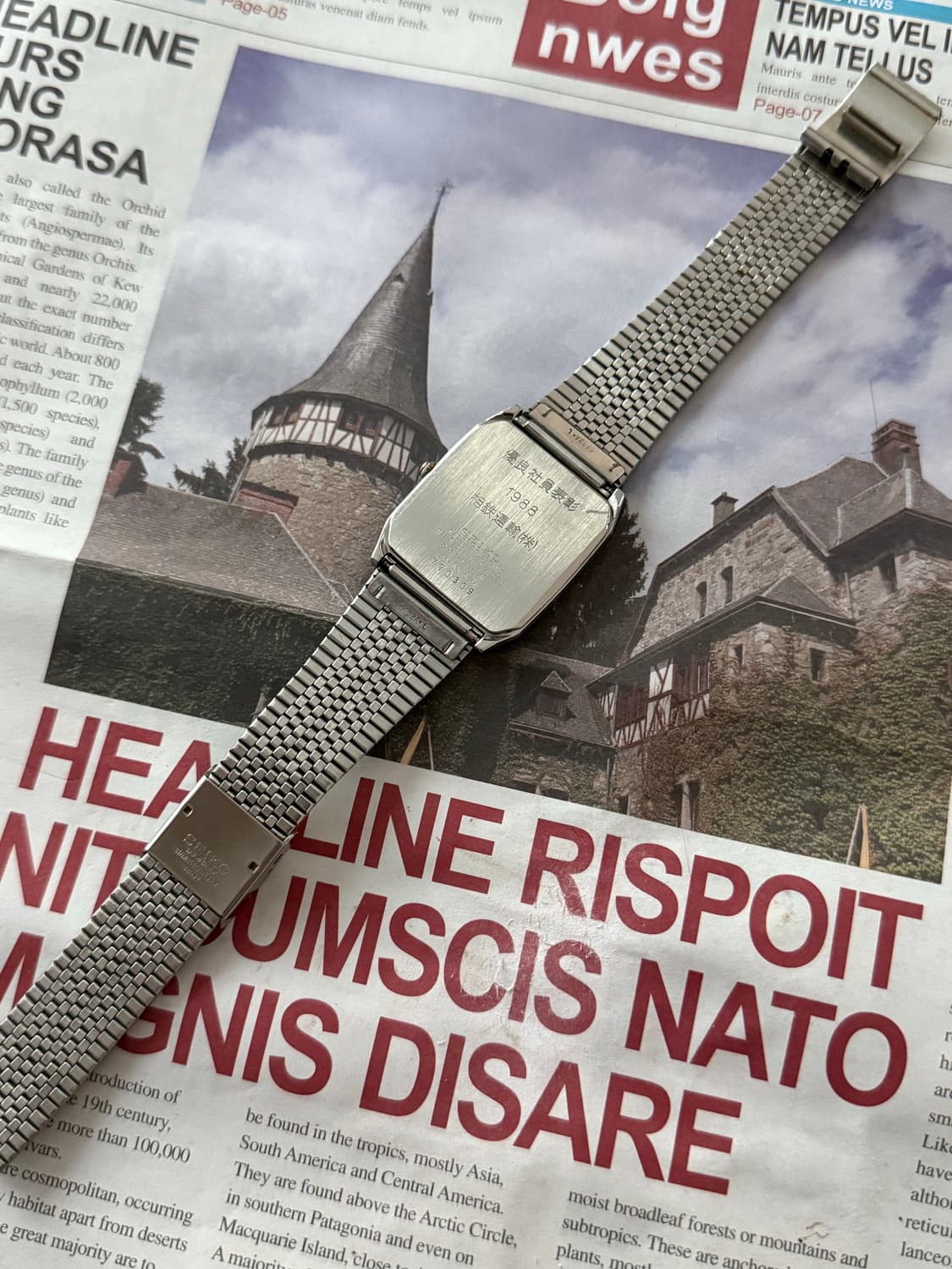 세이코 Seiko 쿼츠 스퀘어 크로노스 콤비 상품이미지3