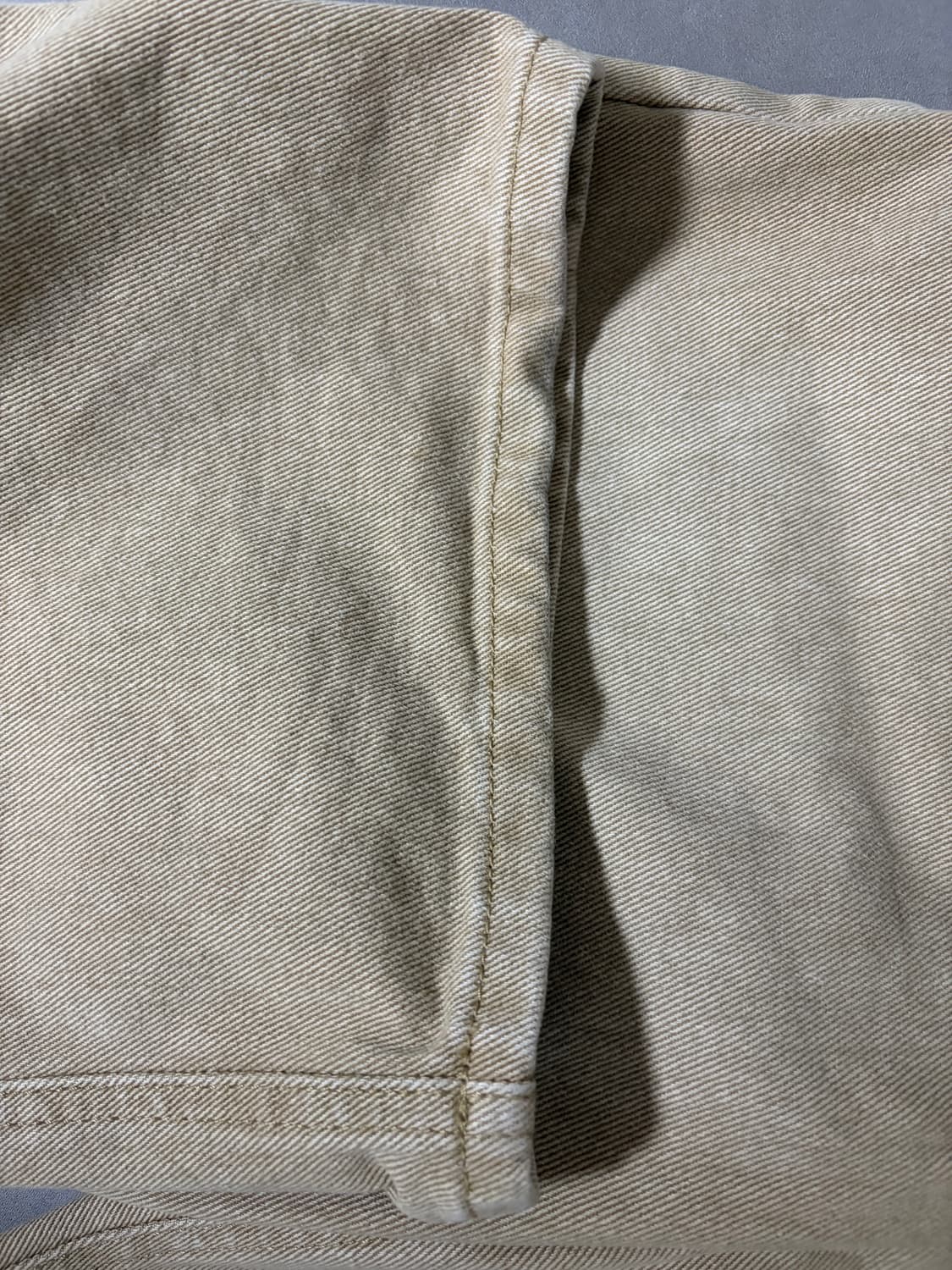 다이브인 루즈드 와이드 데님 베이지 0사이즈 상품이미지5