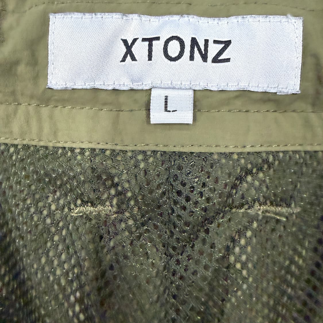 (L)엑스톤즈 XTONZ 우븐 카고셔링팬츠(카키) 상품이미지3