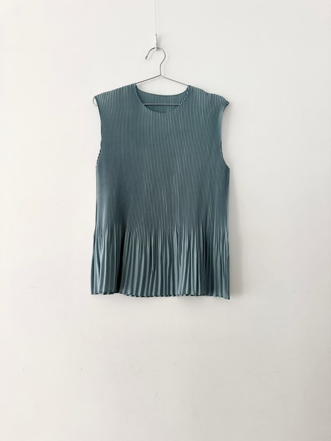 Basic pleats sleeveless / mint 상품이미지1