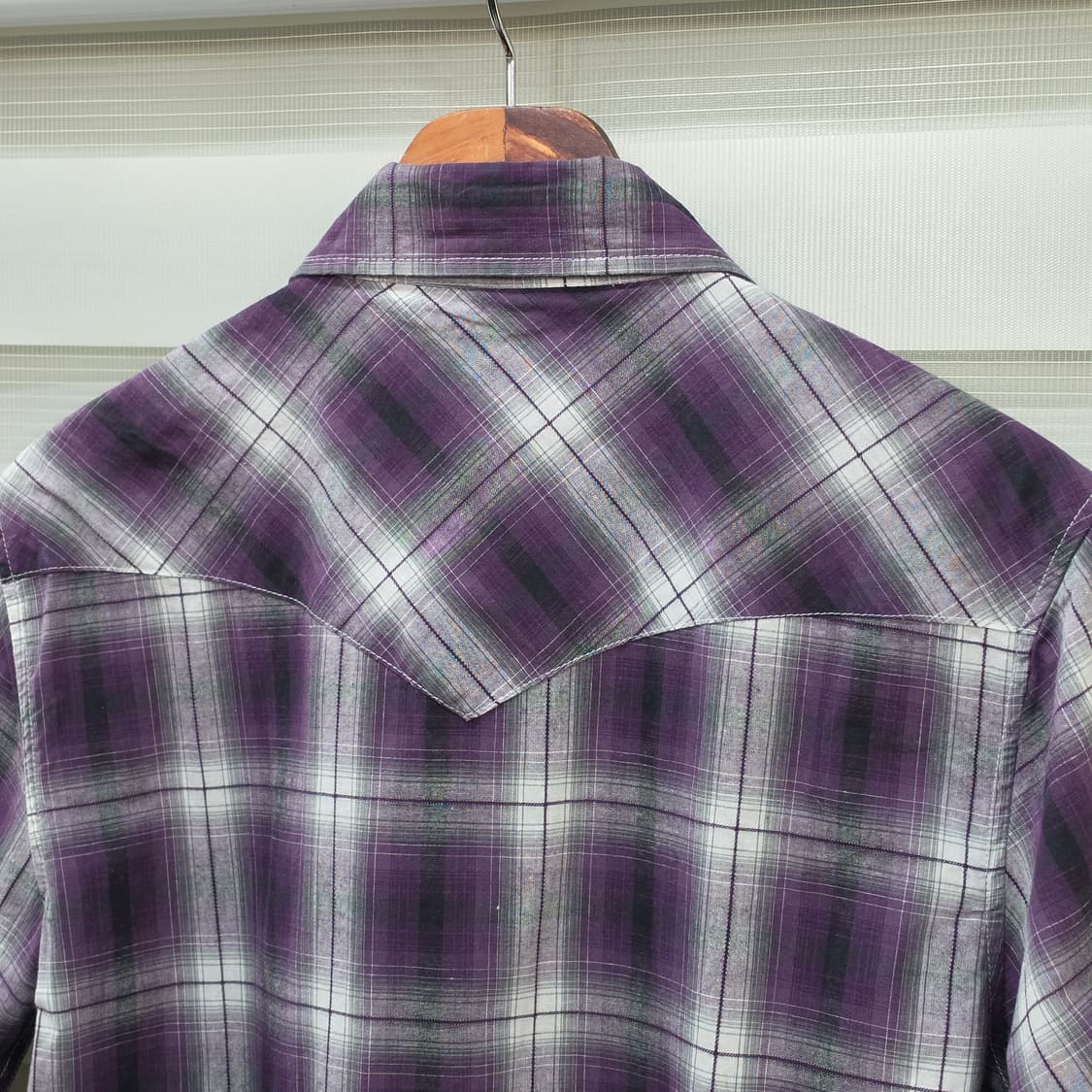 Thruxton 웨스턴 반팔 체크셔츠 - M 상품이미지6