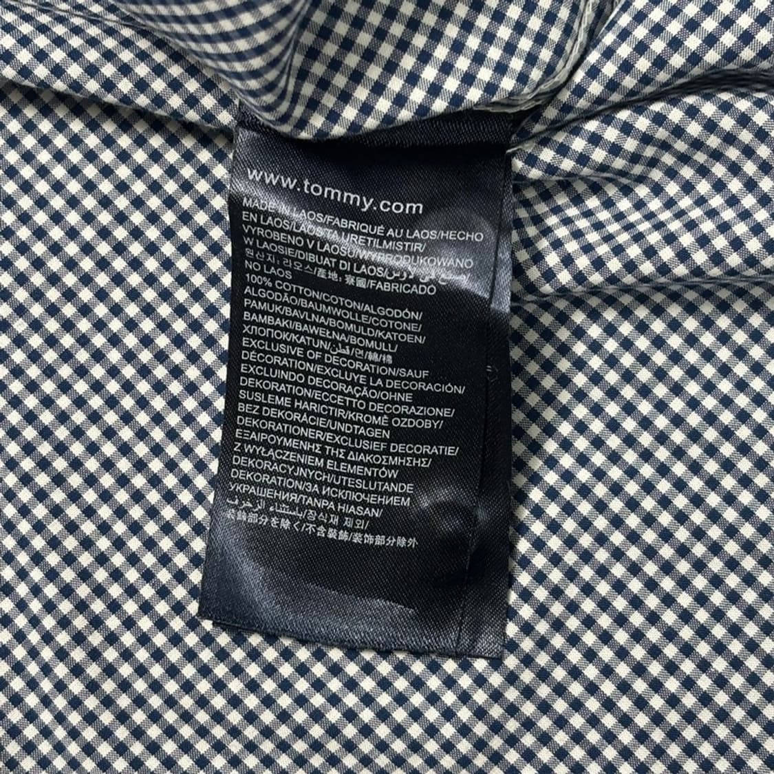 TOMMY HILFIGER 깅엄 패턴 셔츠 XL 상품이미지7
