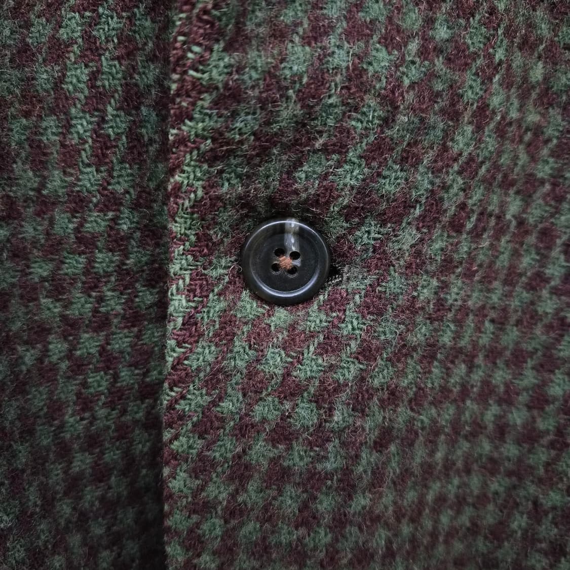 요지야마모토 하운드투스 체크 브라운 자켓 남성 M 상품이미지4