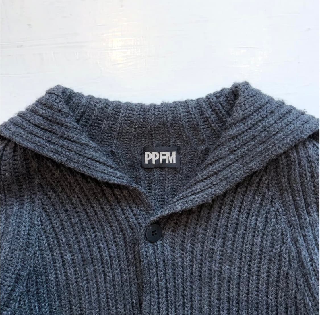 PPFM 칼라넥 울 집업 상품이미지6