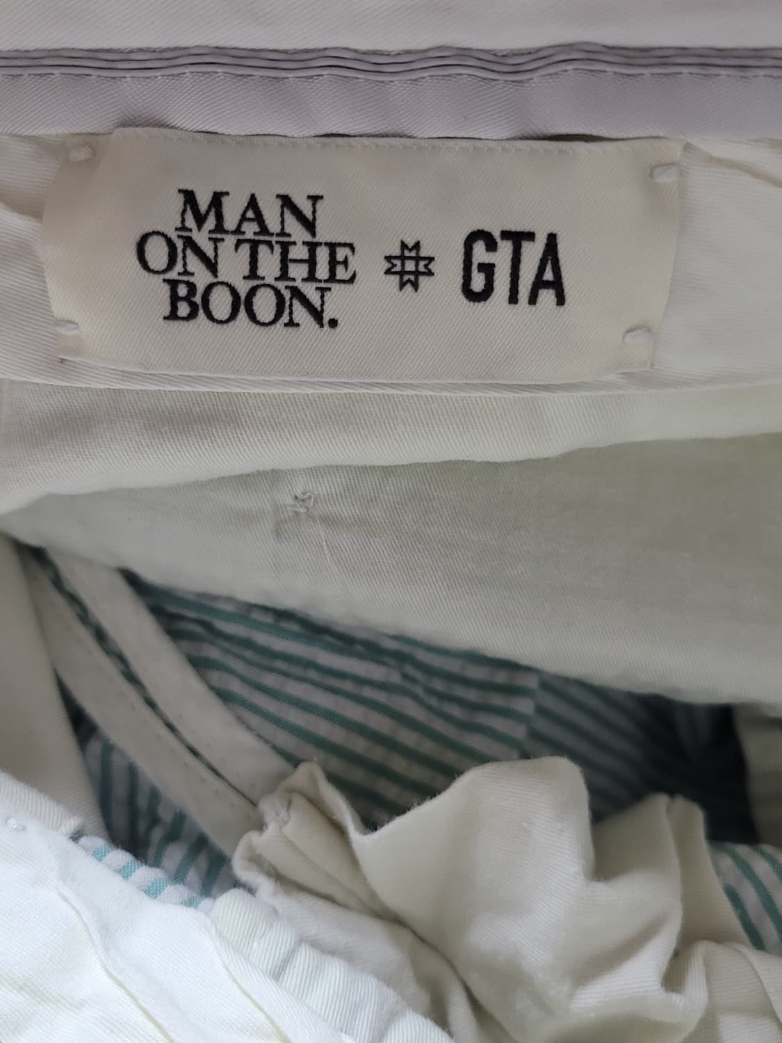 맨온더분 남성 그린 지지미 여름 반바지 상품이미지7