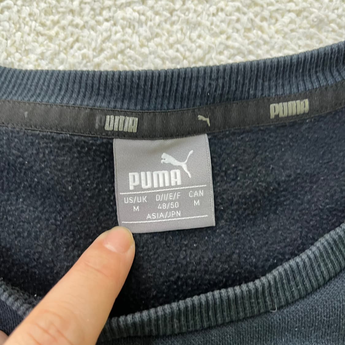 M 푸마 기모 스몰로고 맨투맨 0401M 상품이미지2