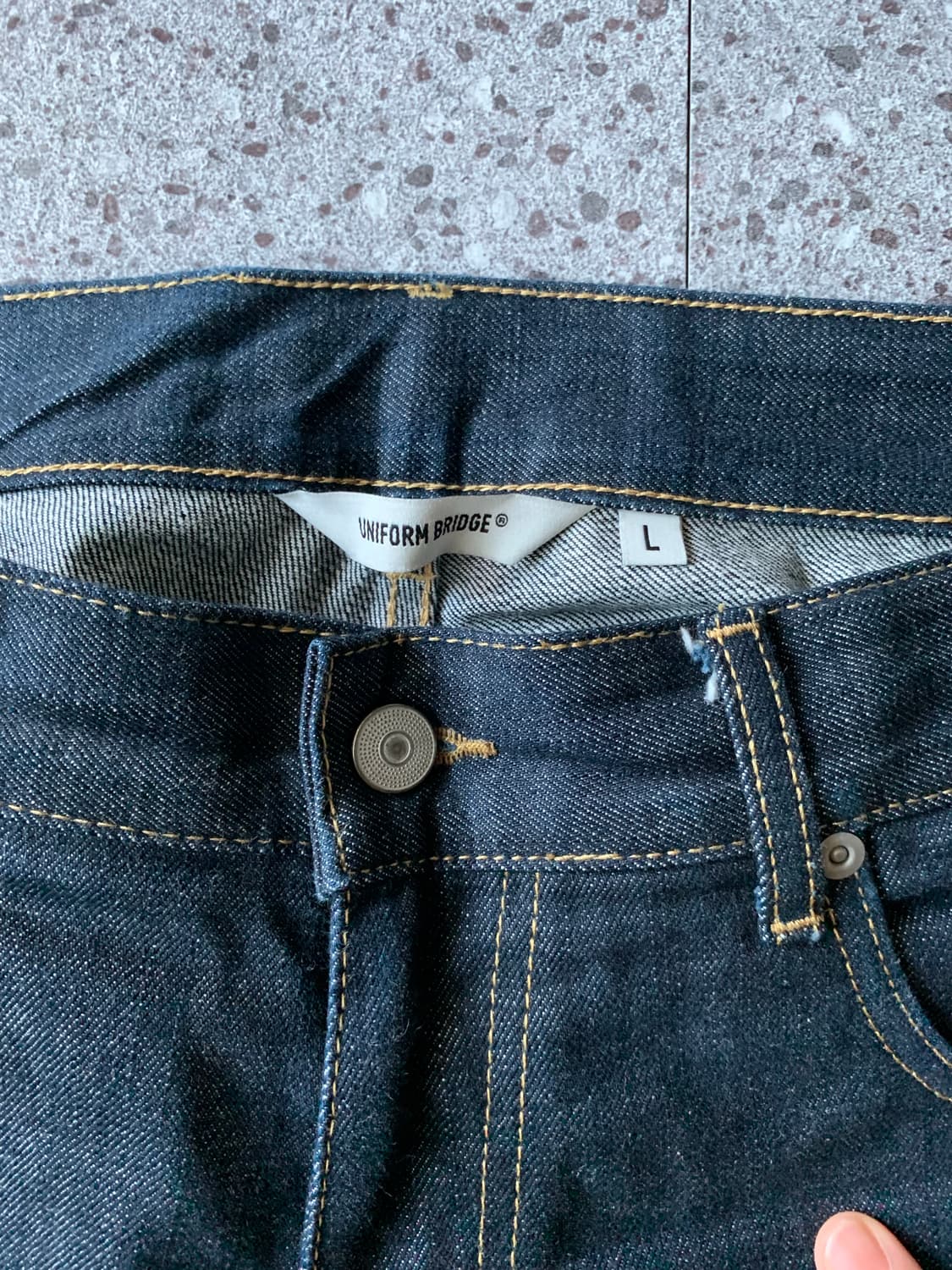 유니폼브릿지 셀비지 데님팬츠 L 상품이미지3