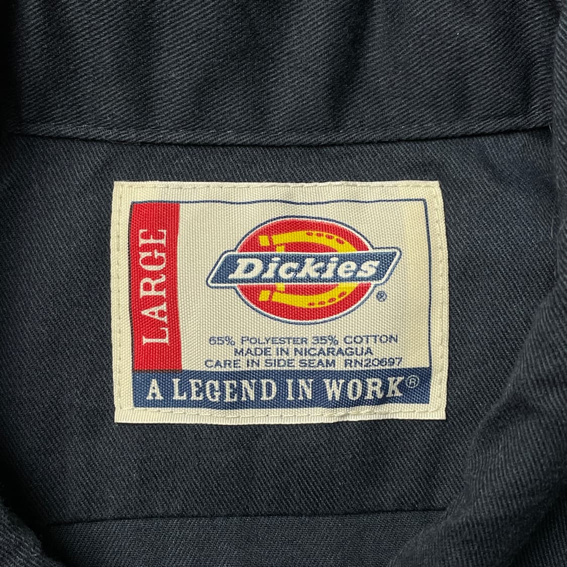 DICKIES 디키즈 빈티지 네이비 플랩포켓 워크 셔츠 A00998 상품이미지9