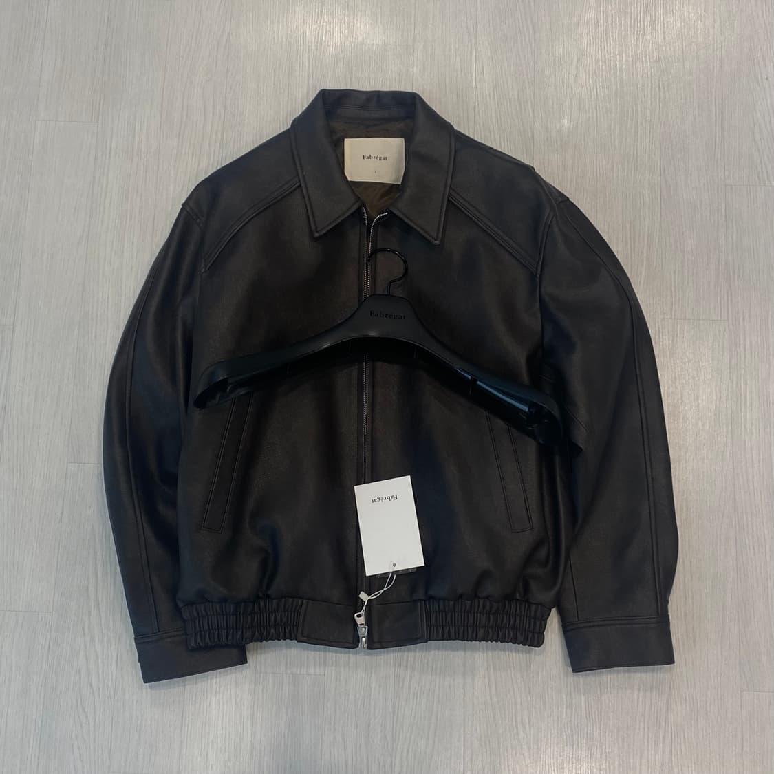 [새상품] 파브레가 비콘 파이핑 레더 자켓 다크 브라운 2 상품이미지3