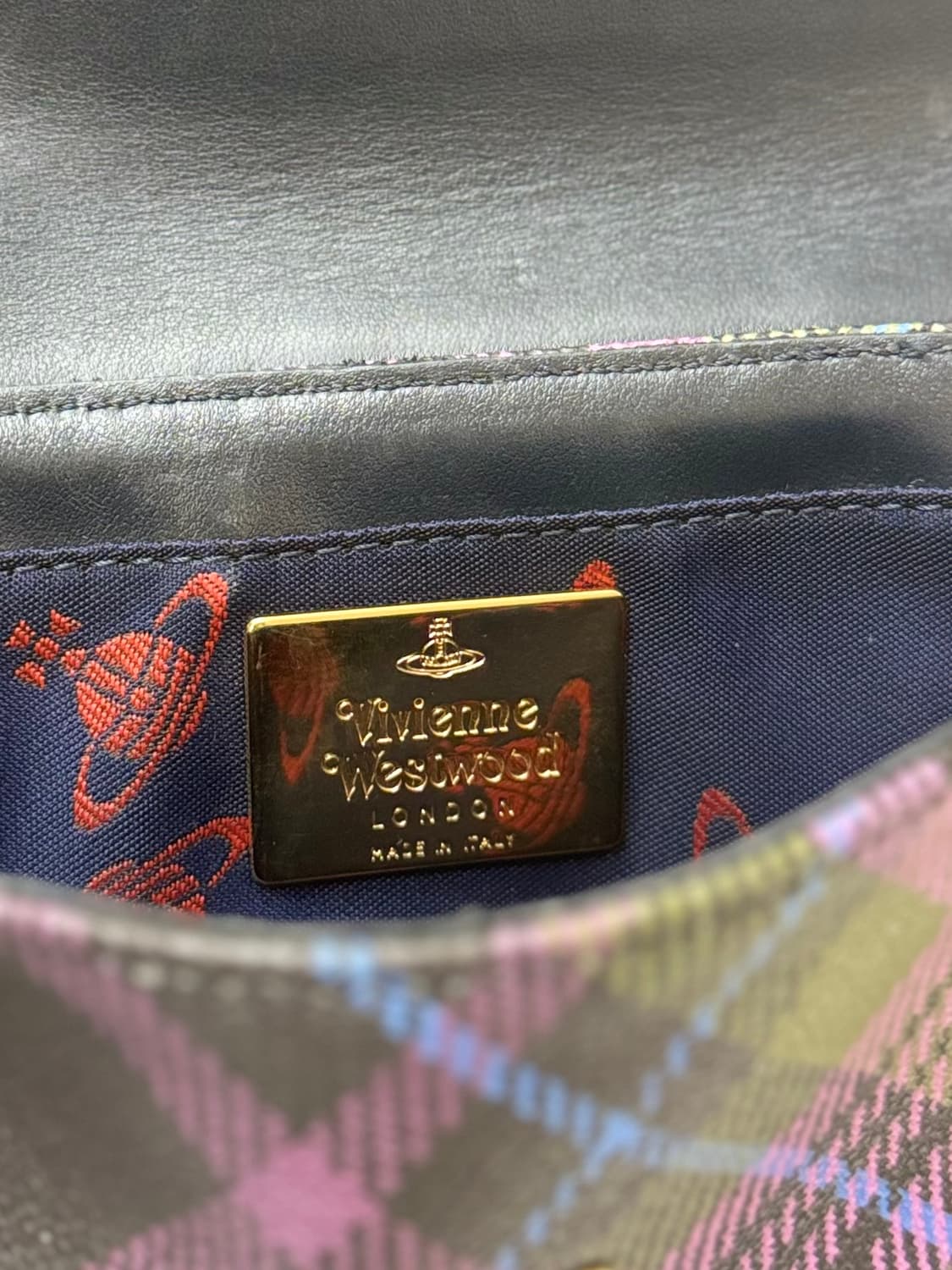 Vivienne Westwood 비비안 웨스트우드 체크 패턴 크로스백 상품이미지10