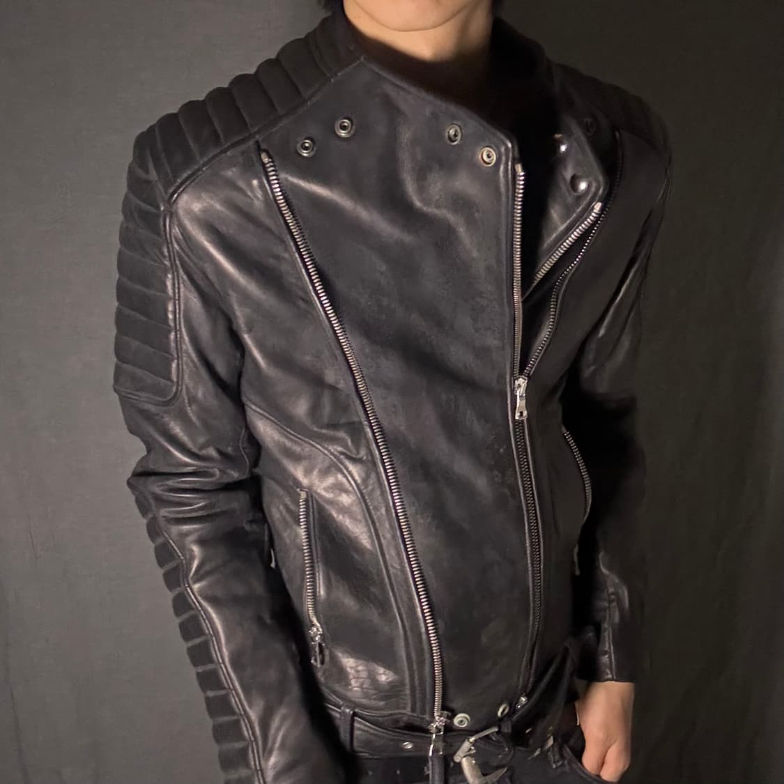 vintage rider leather jacket 상품이미지4