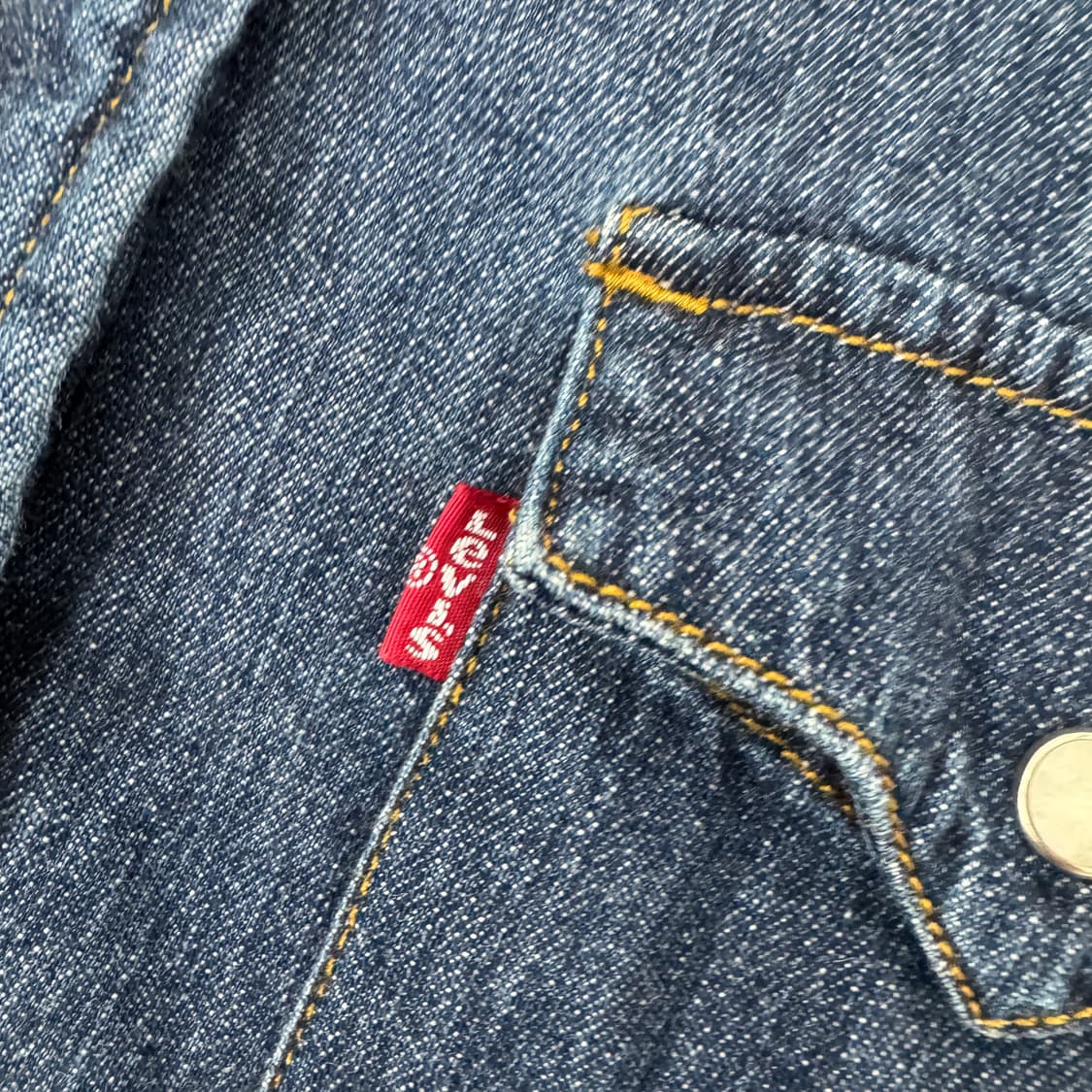 여성용 S 리바이스 웨스턴 데님 셔츠 상품이미지4