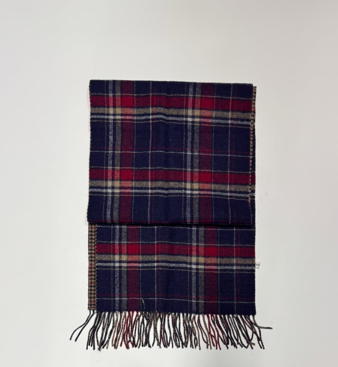 여성 스튜디오톰보이 양면 체크 패턴 울 머플러 F 상품이미지1