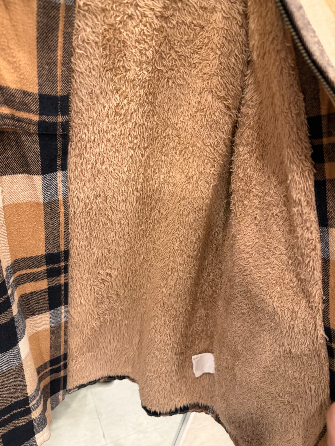 00s Woolrich 울리치 쉐르파 플란넬 체크 집업 자켓 상품이미지5