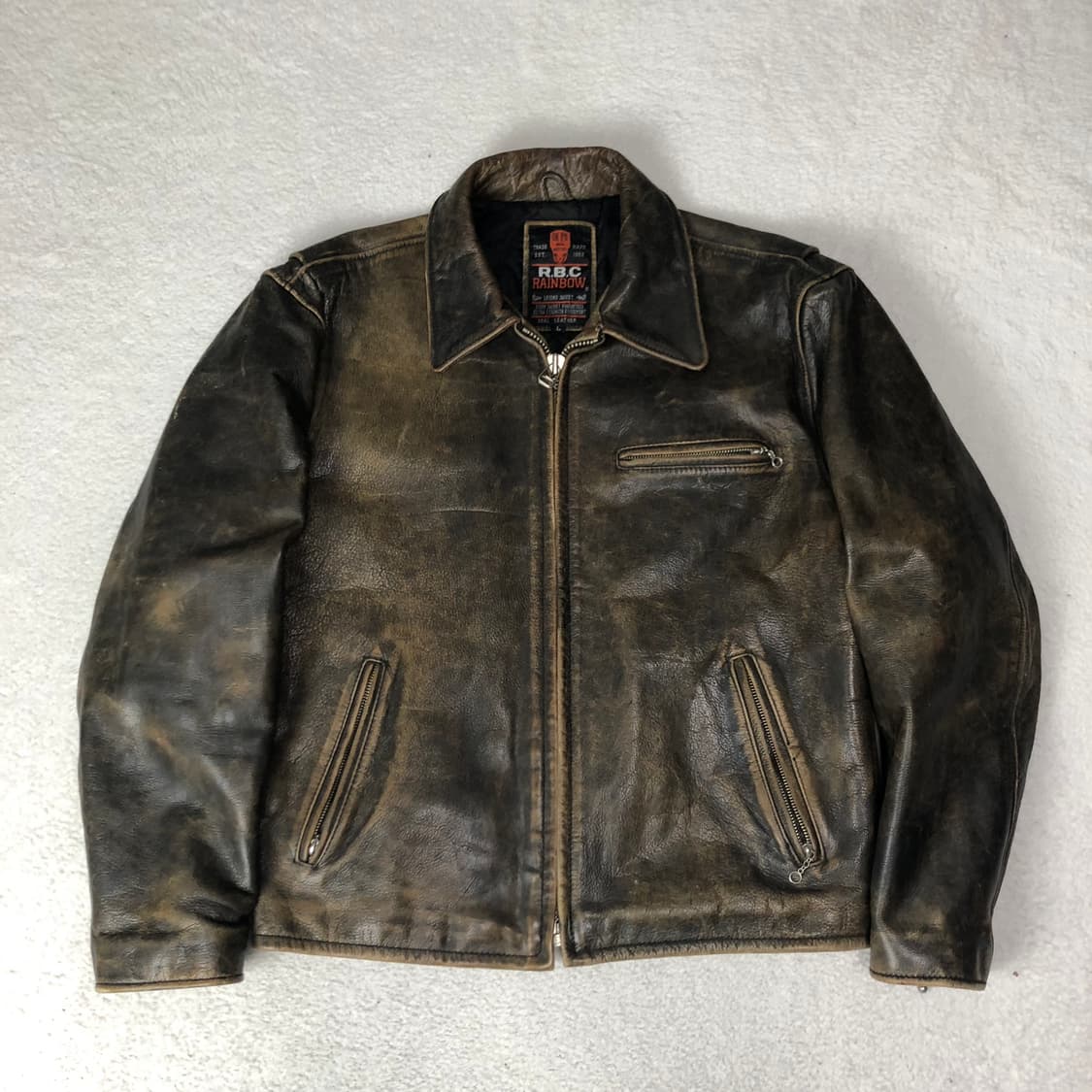 R.B.C 레더 봄버자켓  상품이미지1
