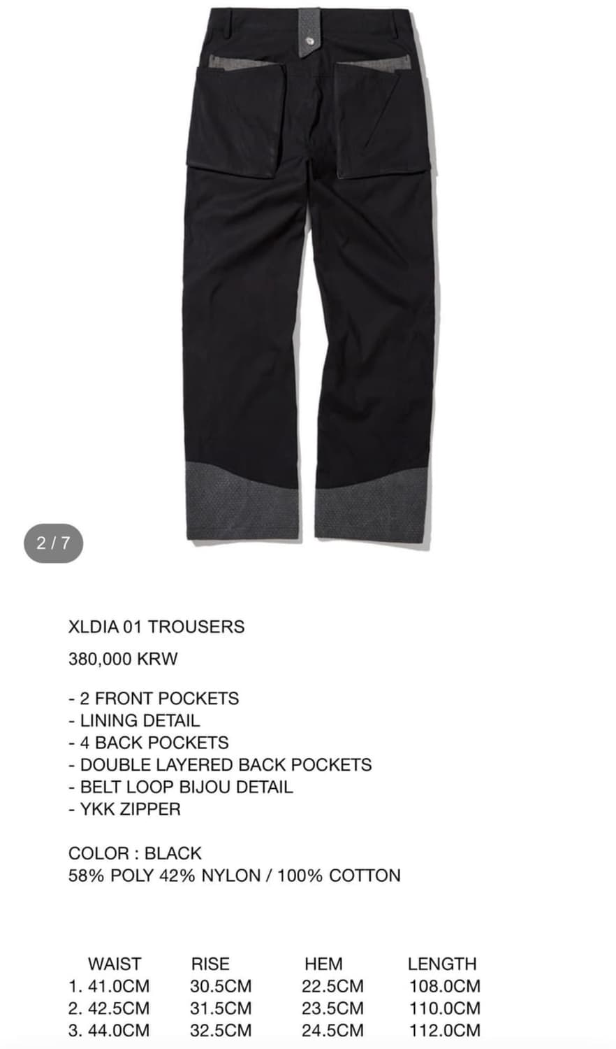 Xlim Xldia 01 trousers black 3 상품이미지2