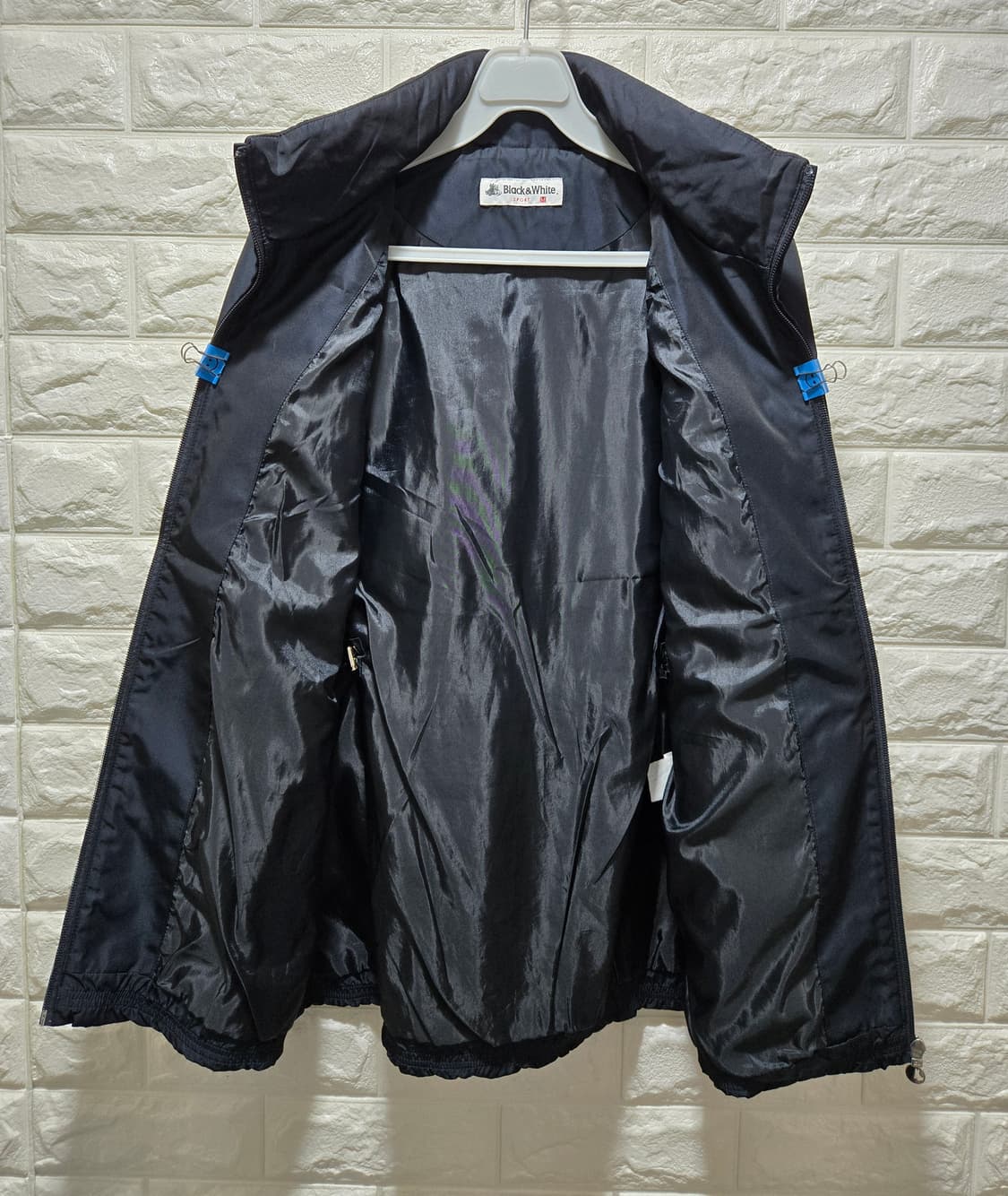 블랙앤화이트 바람막이 자켓 95 상품이미지2