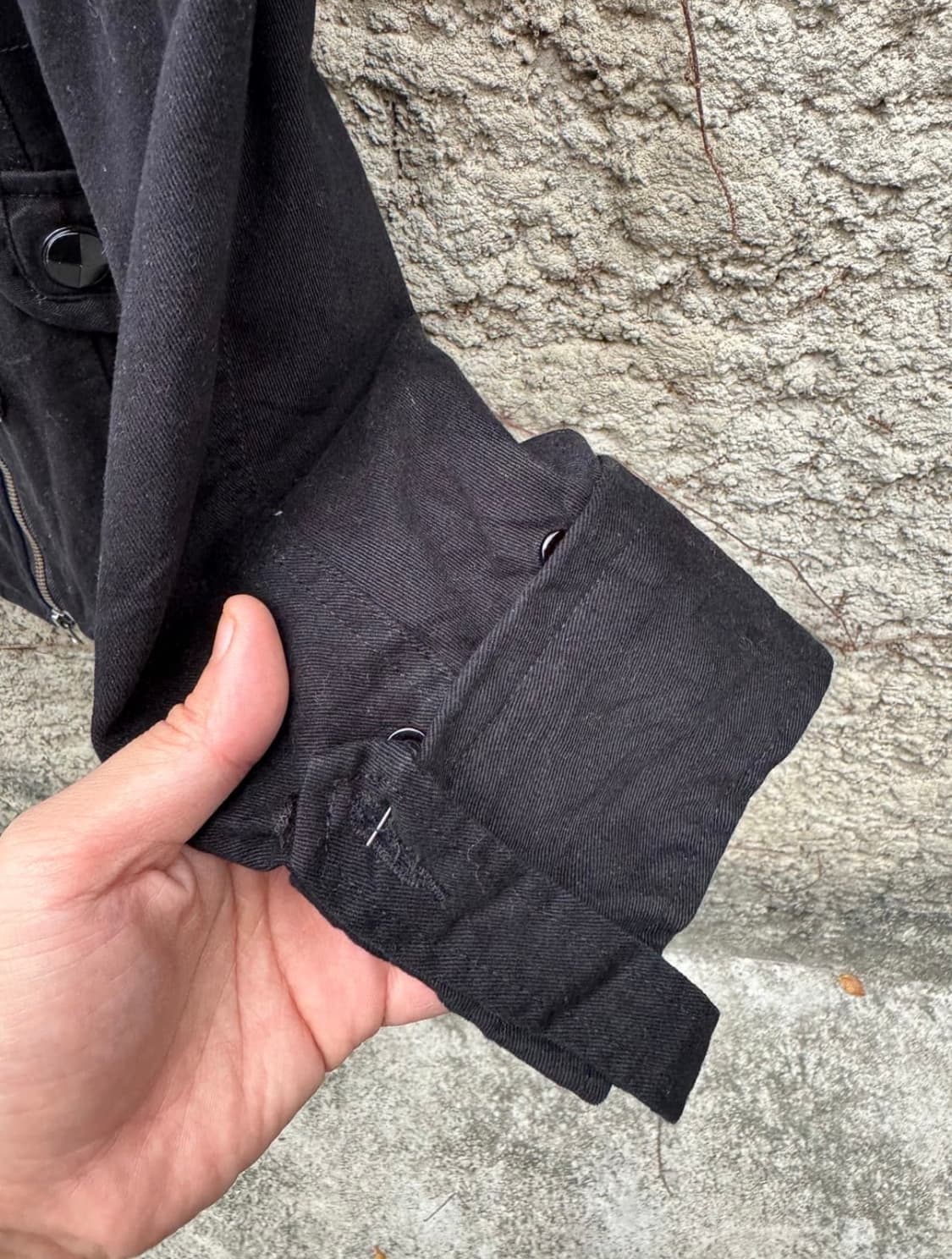 V-kei 퍼 스트랩 디테일 자켓 상품이미지6